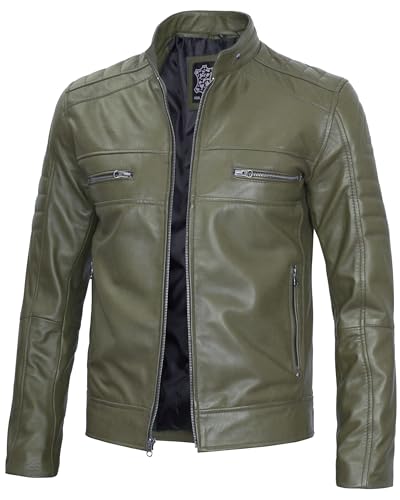 Mltry Green - Astn Leather Jacket