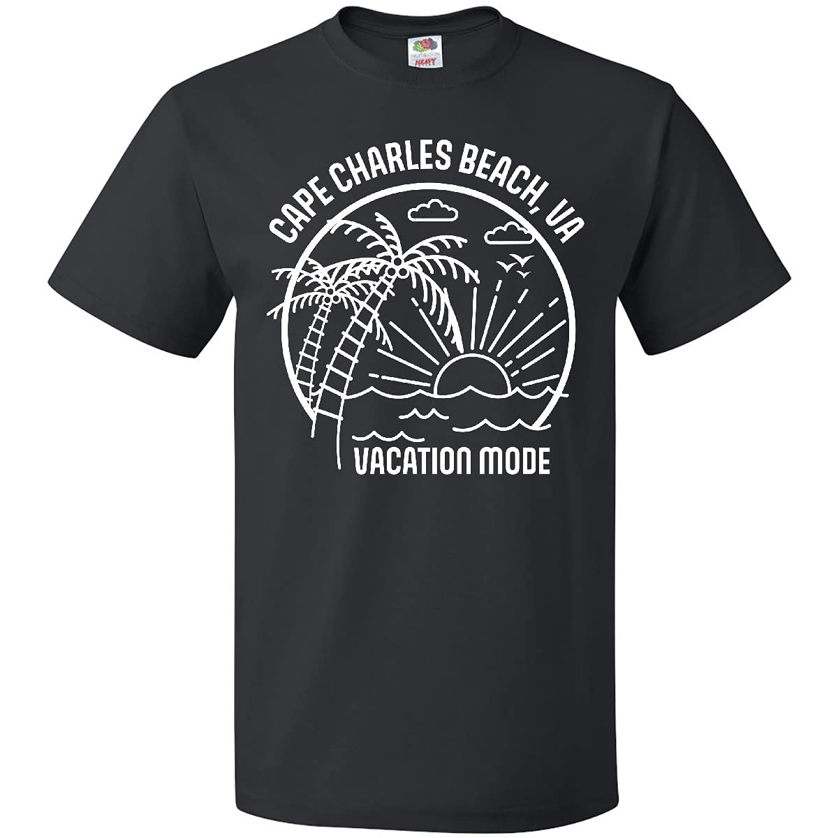 Inktastic Summer Vacation Mode Cape Charles Beach Virginia T-Shirt - Comfortable Graphic Tee for Beach Trips & Summer Outings