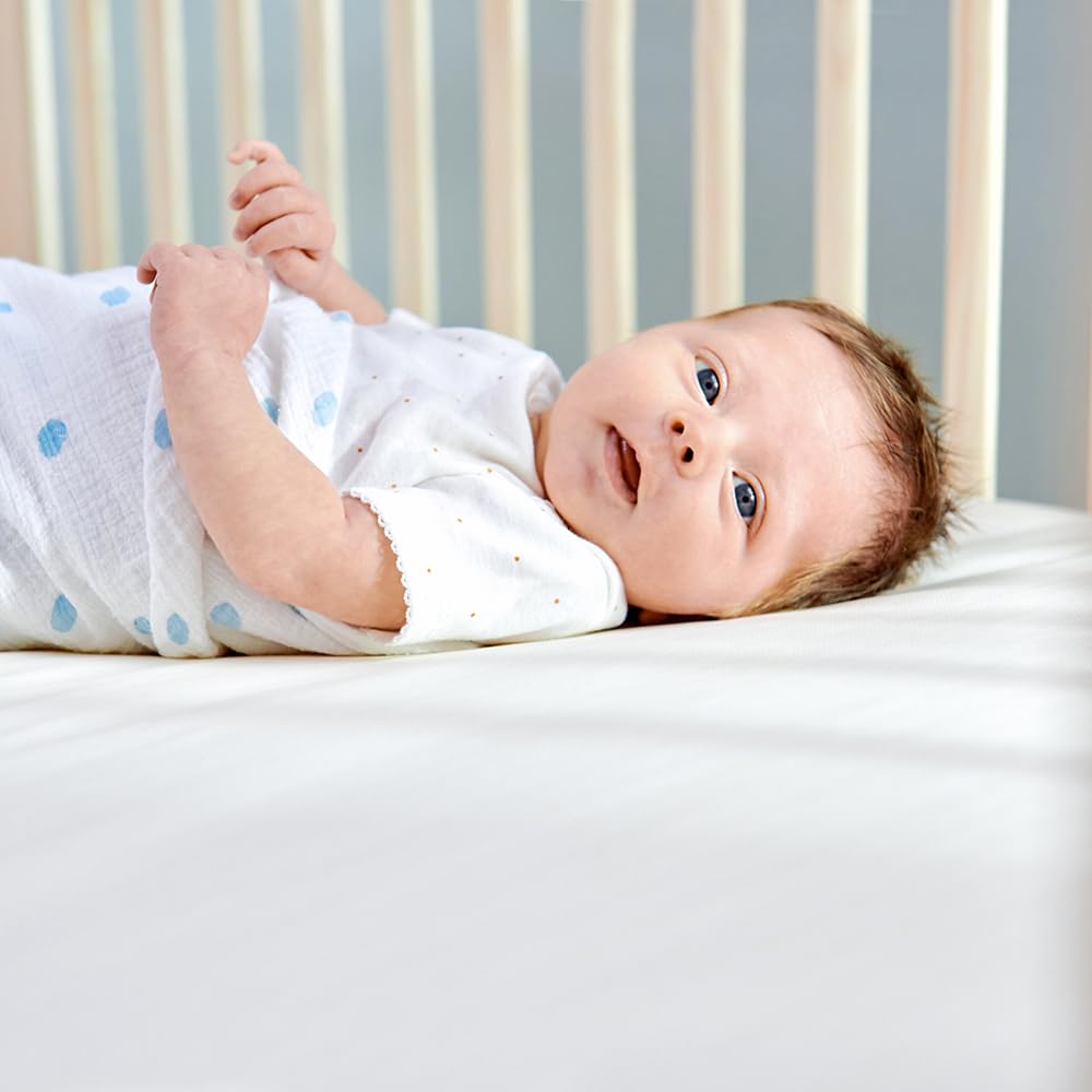 Naturepedic Organic Baby Crib Mattress - Classic 150 Coil 2-Stage Waterproof Mattress for Infants & Toddlers | Non-Toxic, Hypoallergenic | Perfect for Nursery, Daycare & Travel Cribs