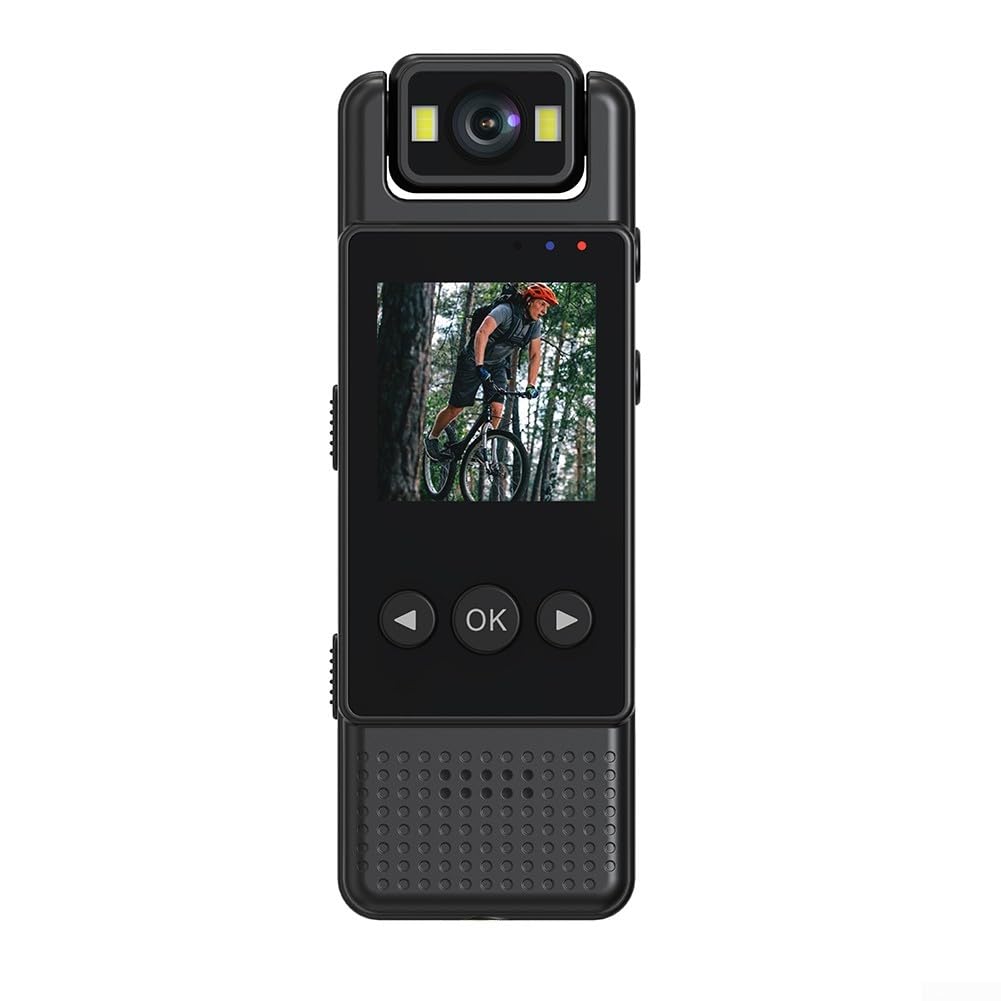 1080P Mini Body Camera - Portable Digital Video Recorder with Night Vision & WiFi | Wearable for Security, Police, Sports & Car Dash Cam