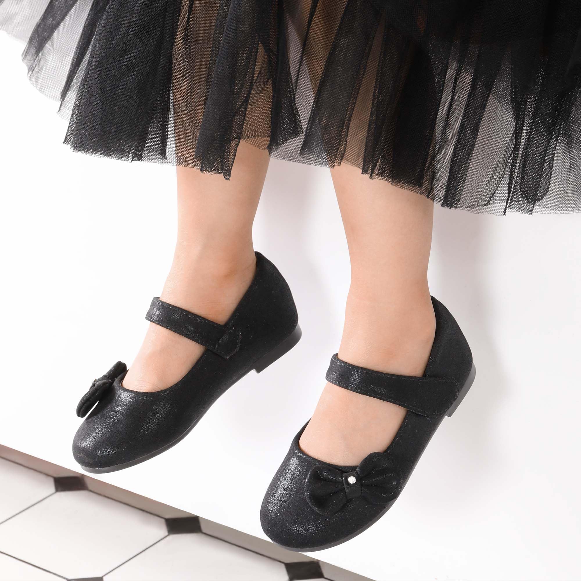 DREAM PAIRS Toddler Girls Mary Jane Flats - Side Bow Ballet Shoes for Toddlers & Little Girls | Perfect for Weddings, Parties & Special Occasions