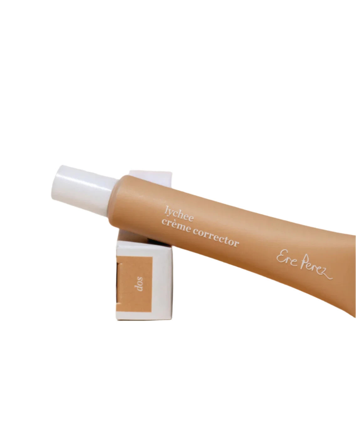 Ere Perez Lychee Crème Corrector - Natural Vegan Under Eye Concealer for Dark Circles (Shade Cuatro) | Brightening & Hydrating Makeup for Everyday Wear & Special Occasions