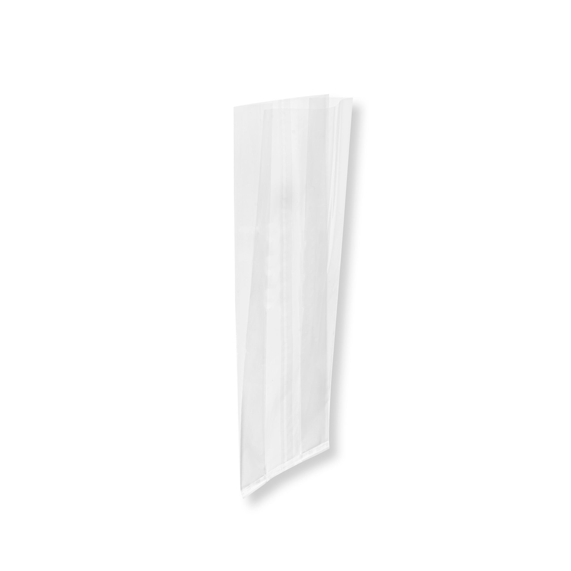 Clear Plastic Gusset Bags - 5x3x12 Inches, High Clarity Heat Sealable Food Storage Bags (100 Count) | Perfect for Packaging Snacks, Candy, Bakery & Retail Products