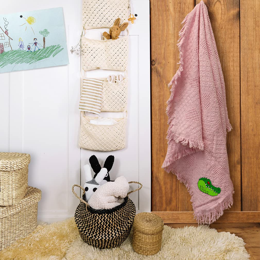 Soft & Cozy Animal Print Baby Blankets for Boys & Girls - Cute Reptile & Alligator Nursery Bedding Set - Perfect for Crib, Stroller, Swaddle & Toddler Naps