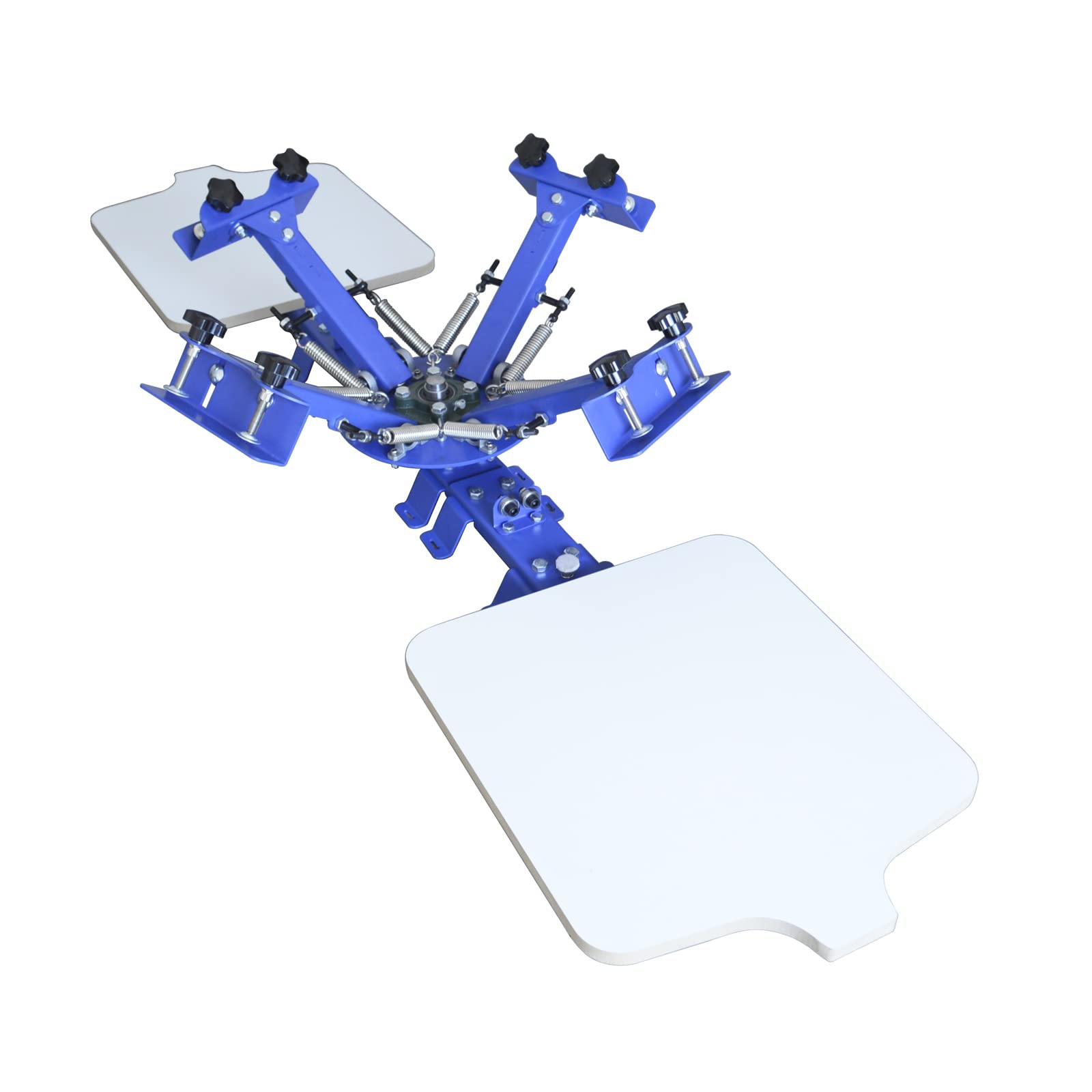 T-Shirt Screen Printing Machine - 4 Color 2 Station Silk Screen Printer with Table Press for DIY Custom Shirts, Hoodies & Bags - Perfect for Small Business, Home Craft & Custom Apparel Printing