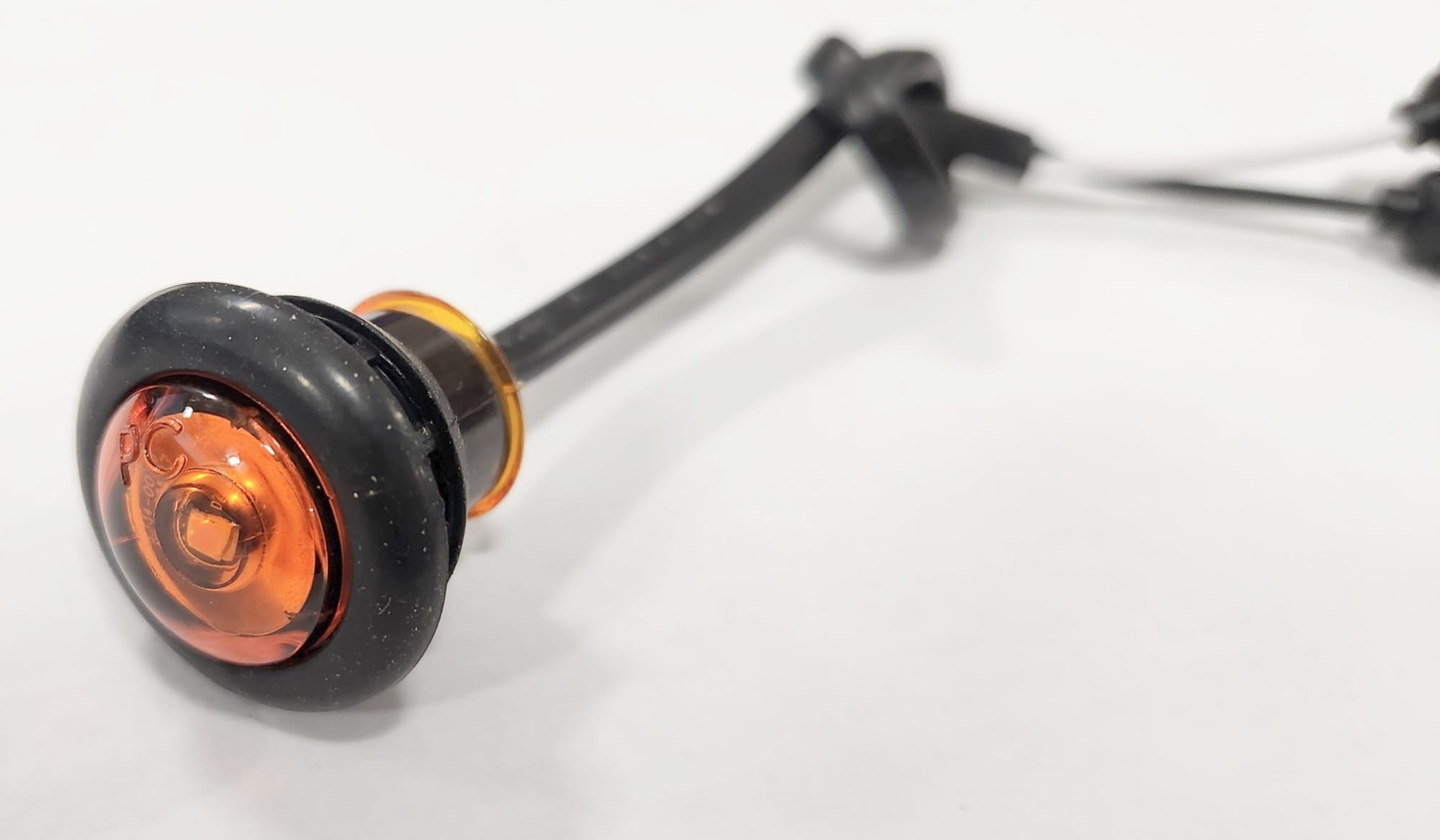 Triton 15288 Amber LED Bullet Style Clearance Light with Rubber Grommet - Waterproof Marker Light for Trucks, Trailers & Boats - Heavy Duty Off-Road & Marine Use