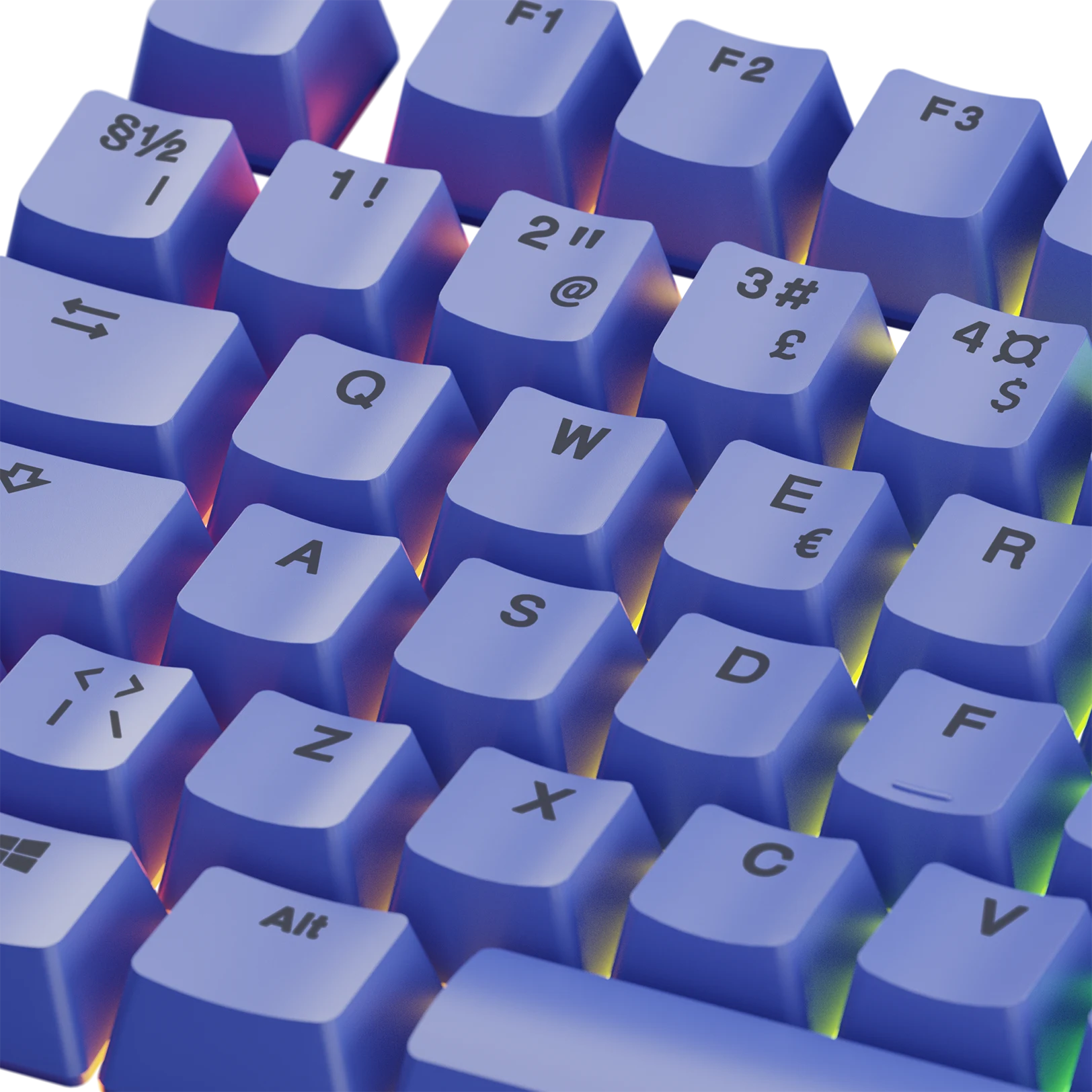 Custom Keycaps - Mana Blue ND Mechanical Keyboard Keycaps for Gaming & Typing | Durable PBT Material | Cherry MX Compatible | Perfect for PC, Mac & Laptop Keyboards