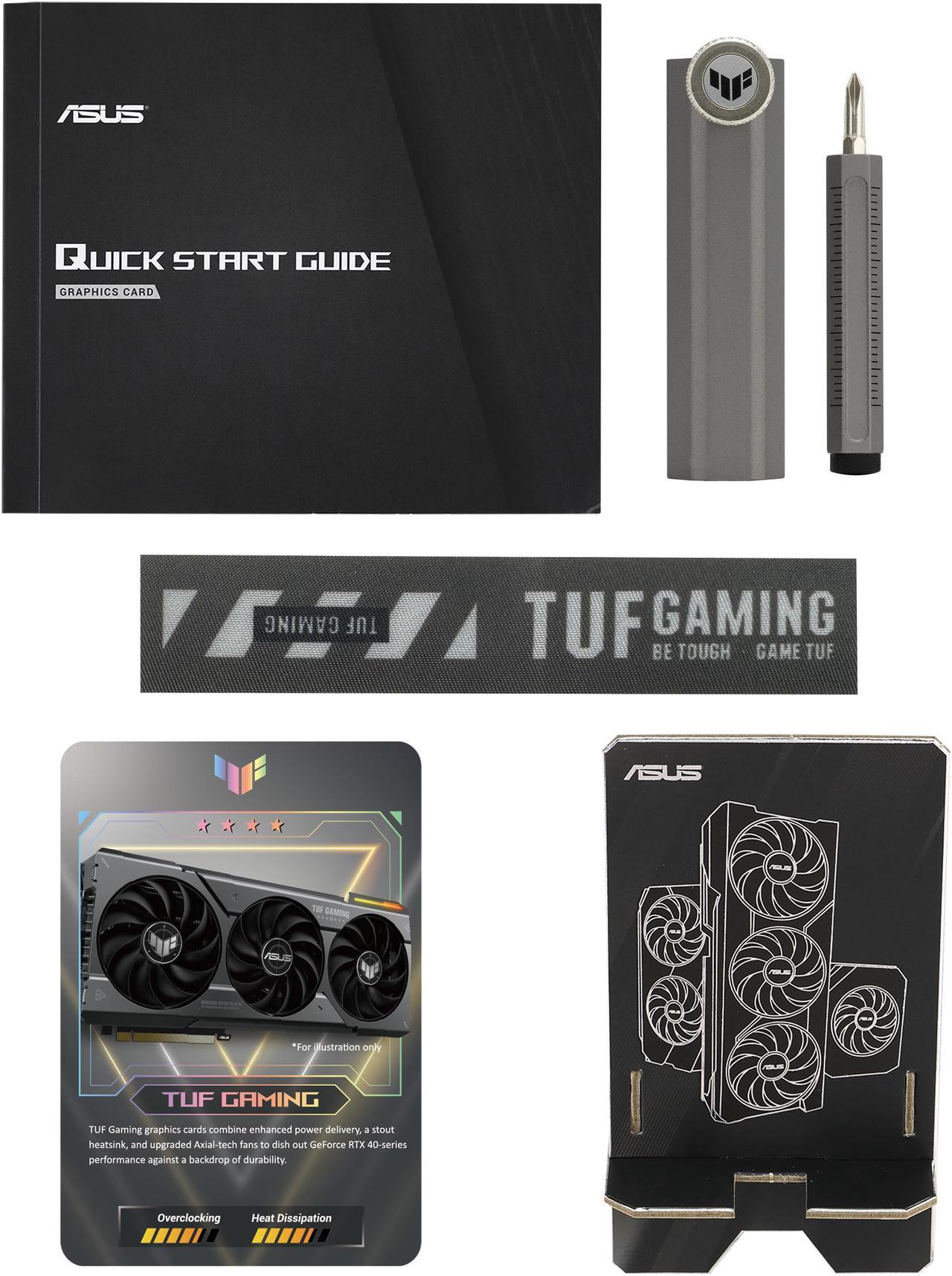 ASUS TUF Gaming GeForce RTX 4060 Ti OC Edition 8GB GDDR6 Graphics Card - PCIe 4.0, DLSS 3, HDMI 2.1a, DisplayPort 1.4a - Perfect for 1440p Gaming, VR & Content Creation