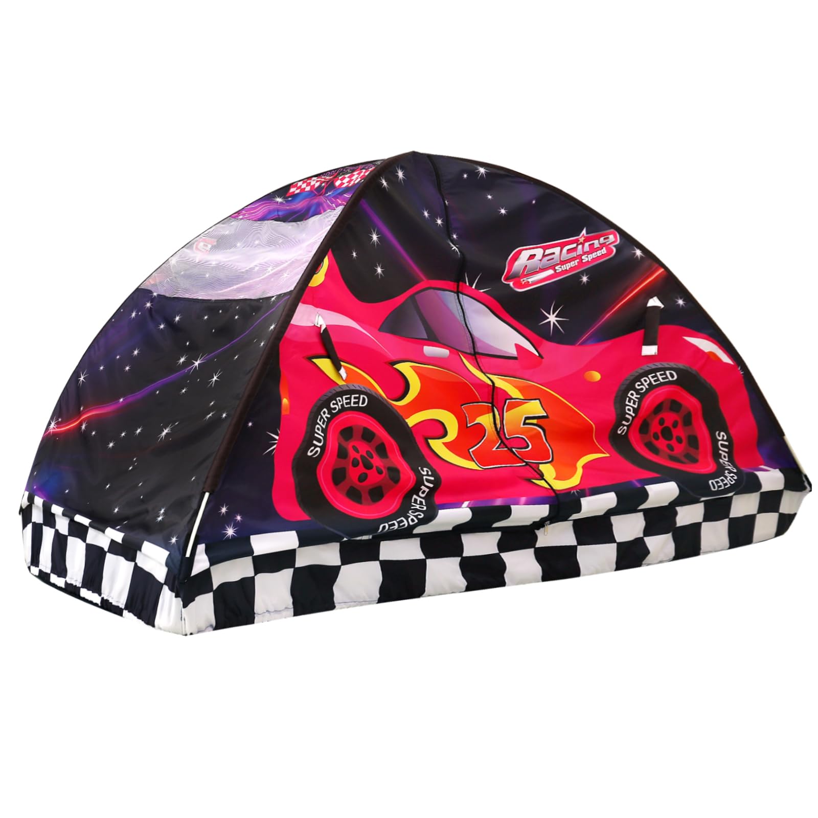 Kids Bed Tent for Twin Size Beds - Playhouse Canopy for Toddlers & Children | Indoor Bedroom Decor, Dream Fort, Imaginative Play | Perfect for Sleepovers, Reading Nooks & Pretend Play