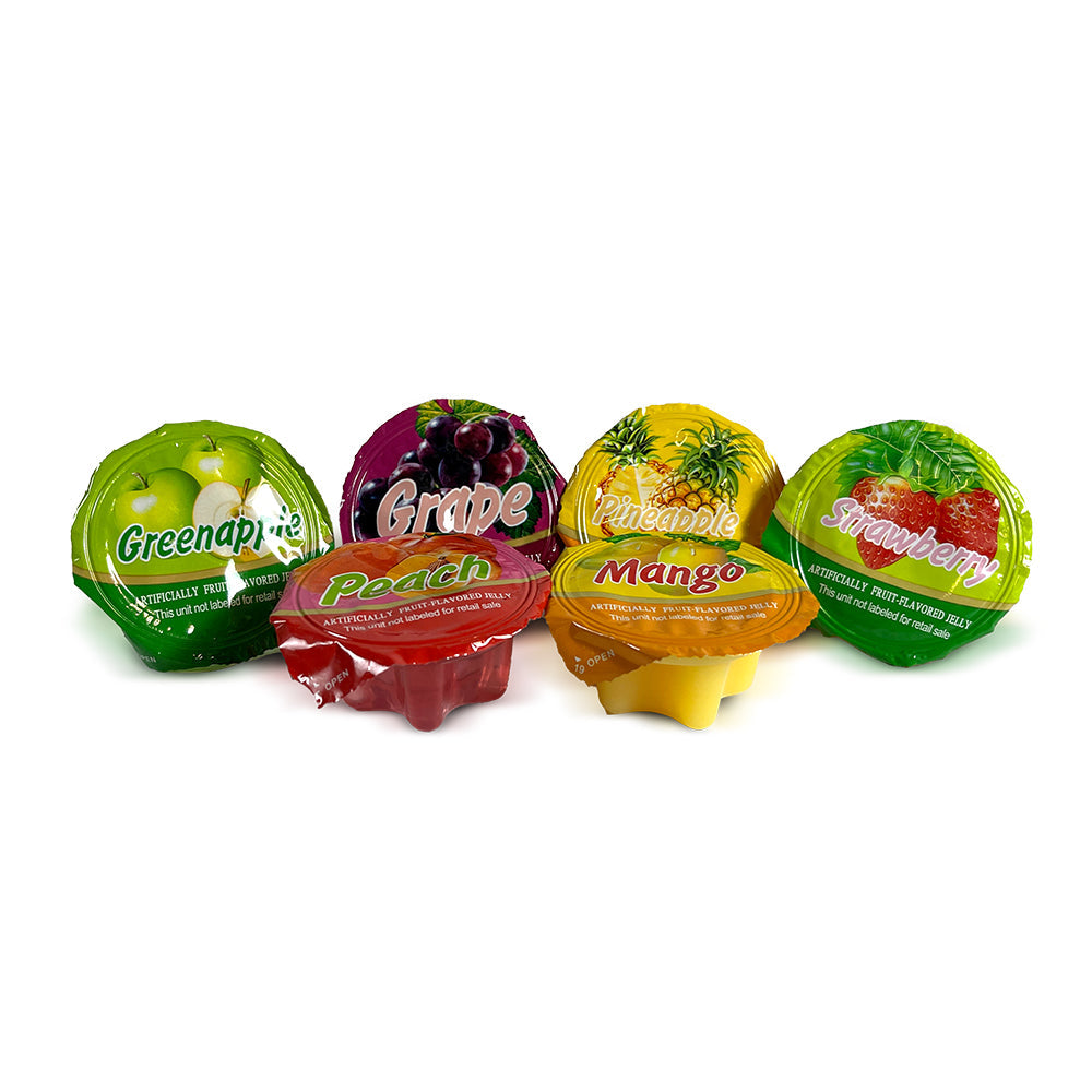 Josh Bosh Juicy Chew Assorted Fruit Jellies - 34 Count Jar | Delicious Soft Gummy Candy for Parties, Snacks & Lunchboxes