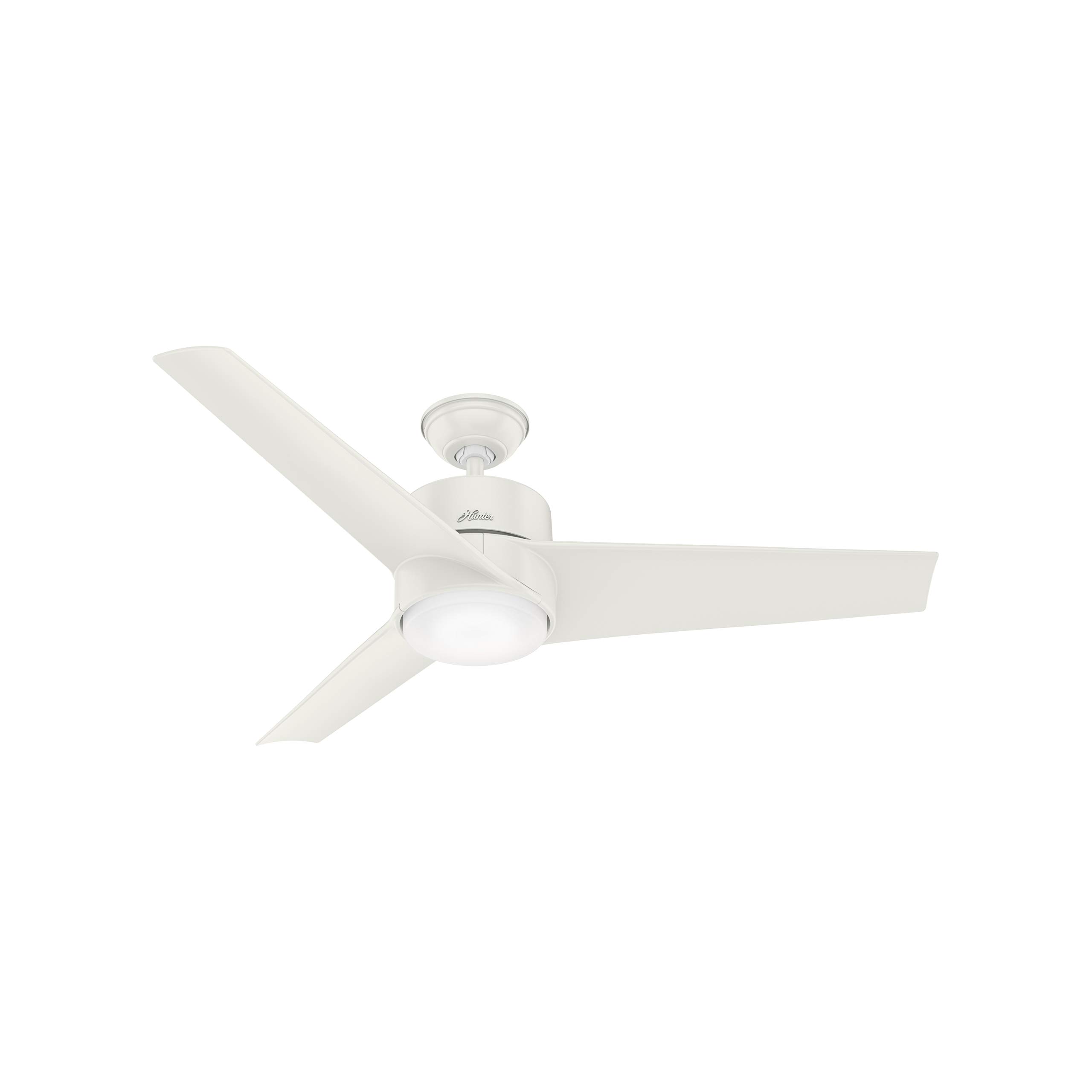 Hunter Fan 54 Inch Fresh White Outdoor Ceiling Fan with LED Light Kit - Energy Efficient, Weather Resistant - Perfect for Patio, Deck, and Covered Porch (Renewed)