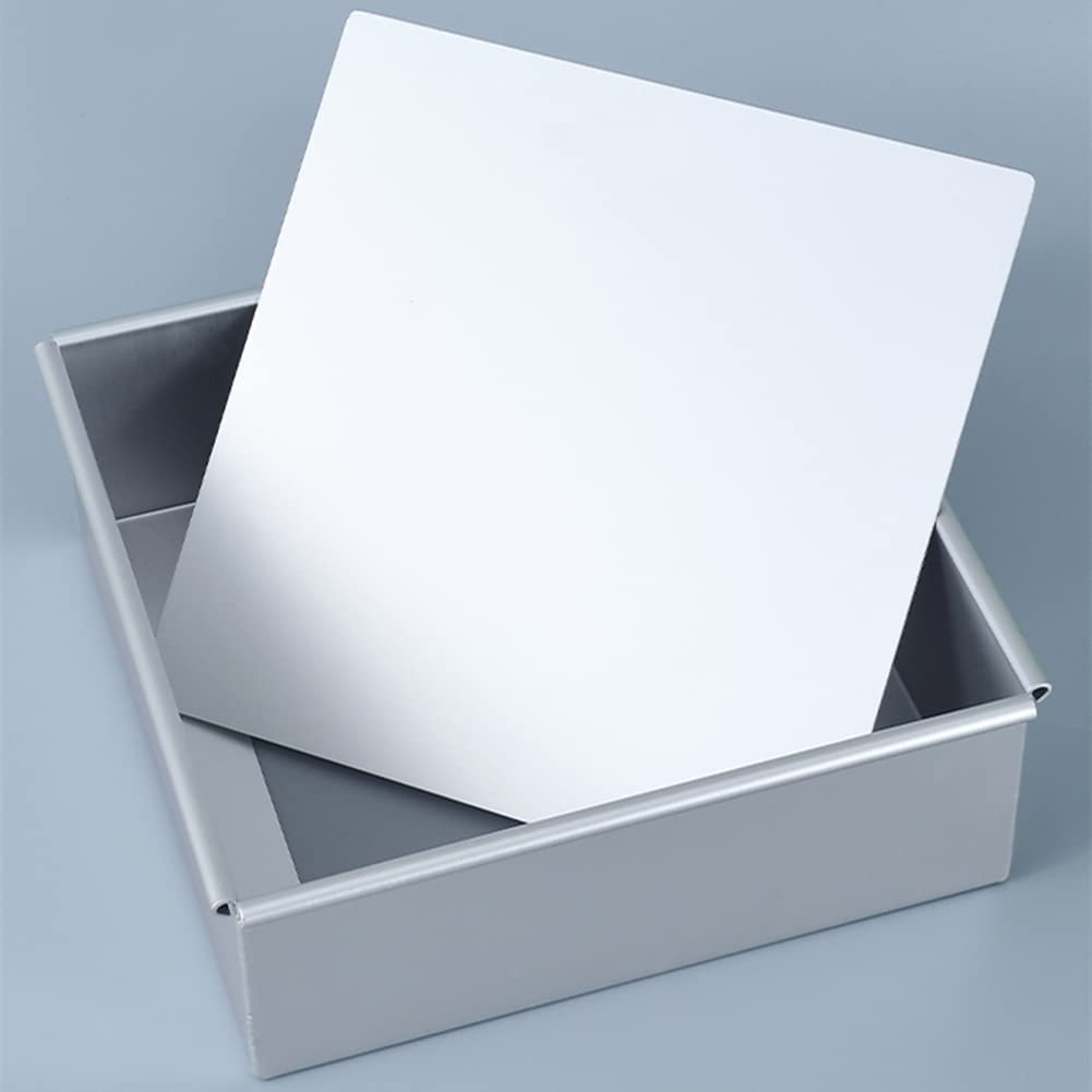Nonstick 8x8x3 Inch Square Cake Pan with Removable Bottom - Perfect for Baking Cheesecake, Brownies & Sheet Cakes | Oven Safe Baking Pan for Home Bakers & Professional Chefs