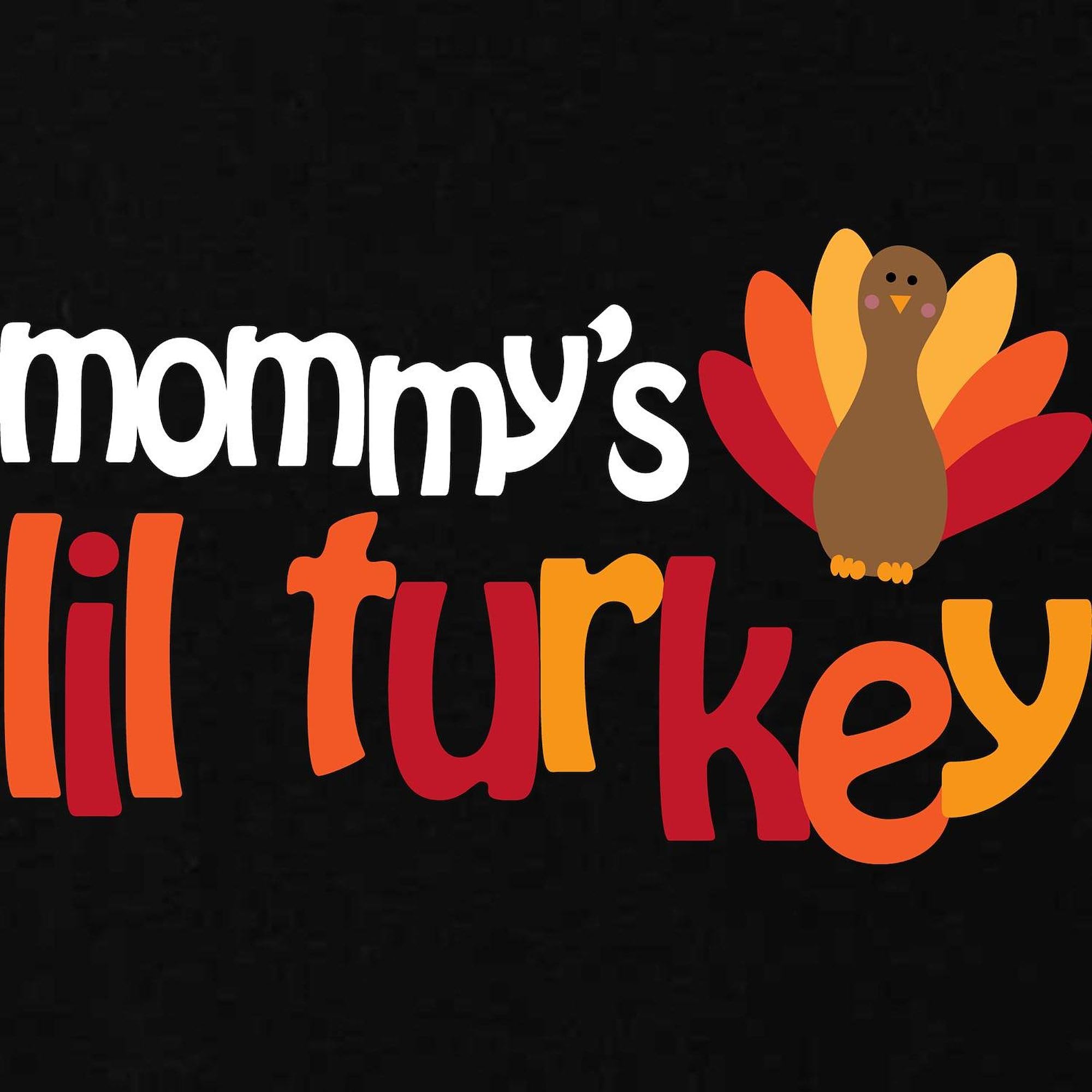 Mommy's Lil Turkey Maternity T-Shirt - Women's Dark Ruched Side Pregnancy Tee for Thanksgiving & Family Gatherings