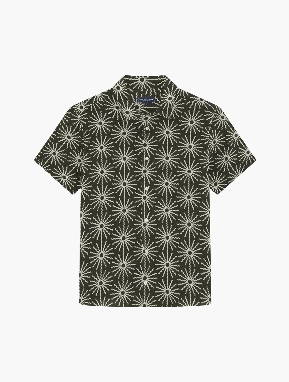 FRESCOBOL CARIOCA Castro Linen Shirt for Men - Breathable Summer Casual Button Down Shirt - Perfect for Beach, Vacation and Outdoor Activities