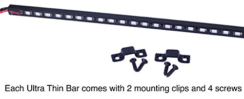 Oznium Ultra Thin LED Light Bar - Red | High-Performance LED Light for Cars, Trucks, Motorcycles | Perfect for Off-Roading, Emergency Lighting & Vehicle Customization