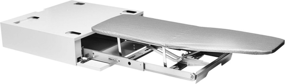 Asko HI1153W Premium White Ironing Board - Foldable & Adjustable for Home, Laundry Room, and Travel Use