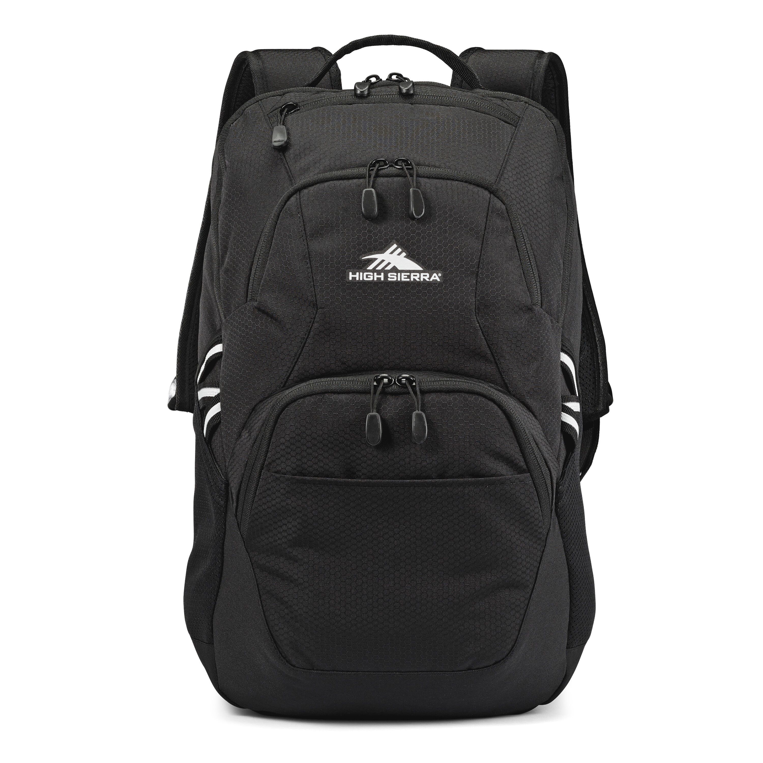 High Sierra Swoop SG Backpack - Durable Water-Resistant Laptop Backpack for Men & Women - Perfect for School, Work, Travel & Outdoor Adventures (Black)