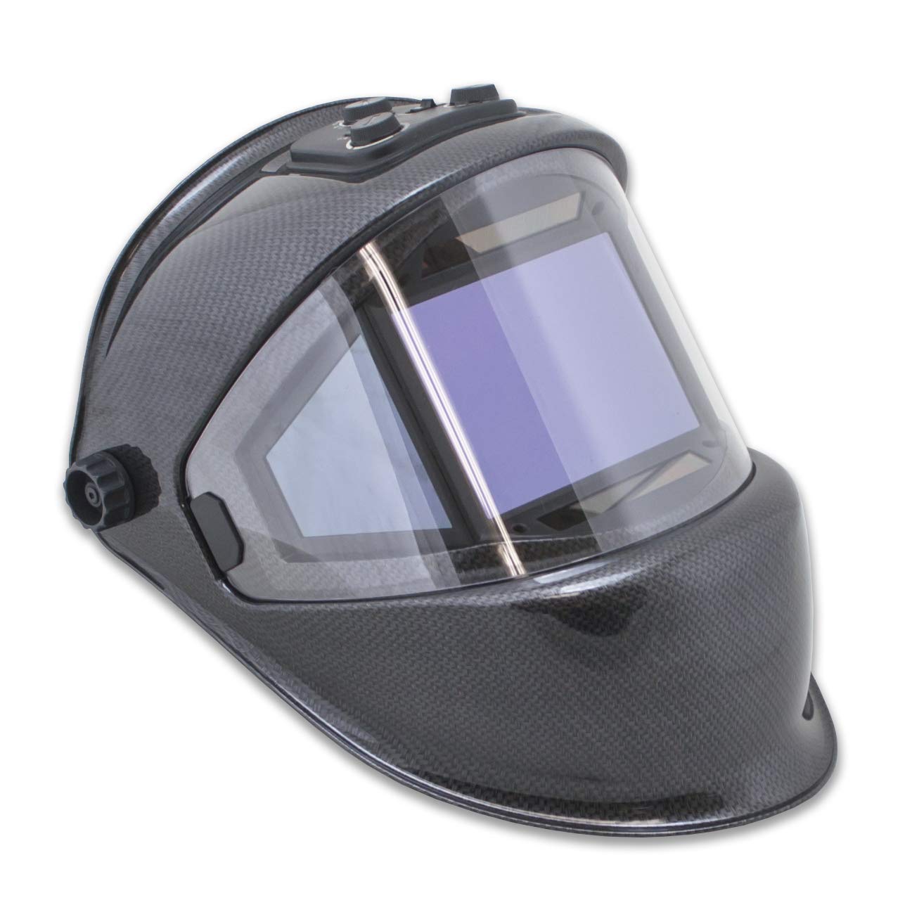 TGR Panoramic 180° View Solar Powered Auto Darkening Welding Helmet - True Color Vision, Carbon Fiber Shell - Ideal for MIG, TIG & Arc Welding Projects