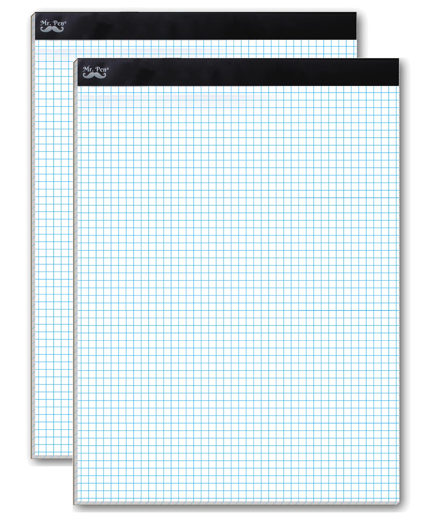 Mr. Pen Graph Paper Pad, 2 Pack (55 Sheets Each), 8.5