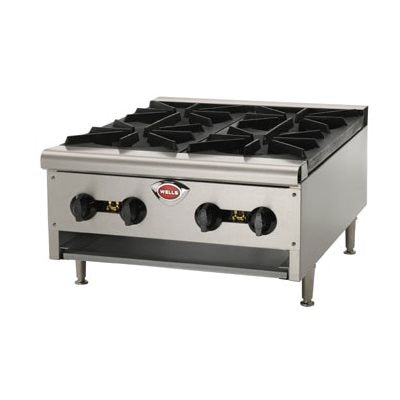 Wells 36-Inch 6-Burner Professional Gas Range - 159,000 BTU Natural Gas Stove for Home Kitchen | Perfect for Cooking, Grilling & Entertaining
