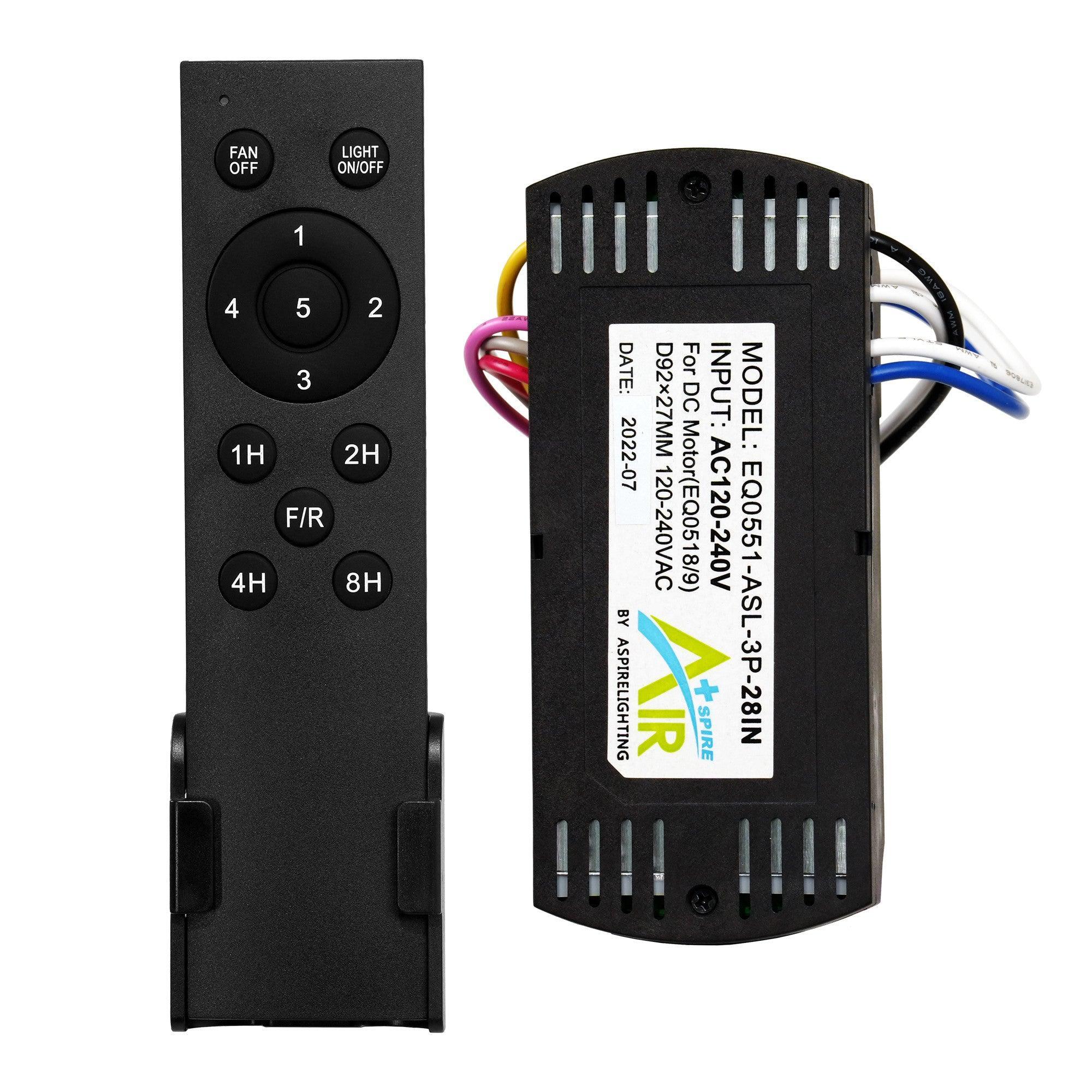 Parrot Uncle GA028 Ceiling Fan Remote Control Replacement - Compatible with Multiple Models, Wireless Convenience for Home, Office & Bedroom Use