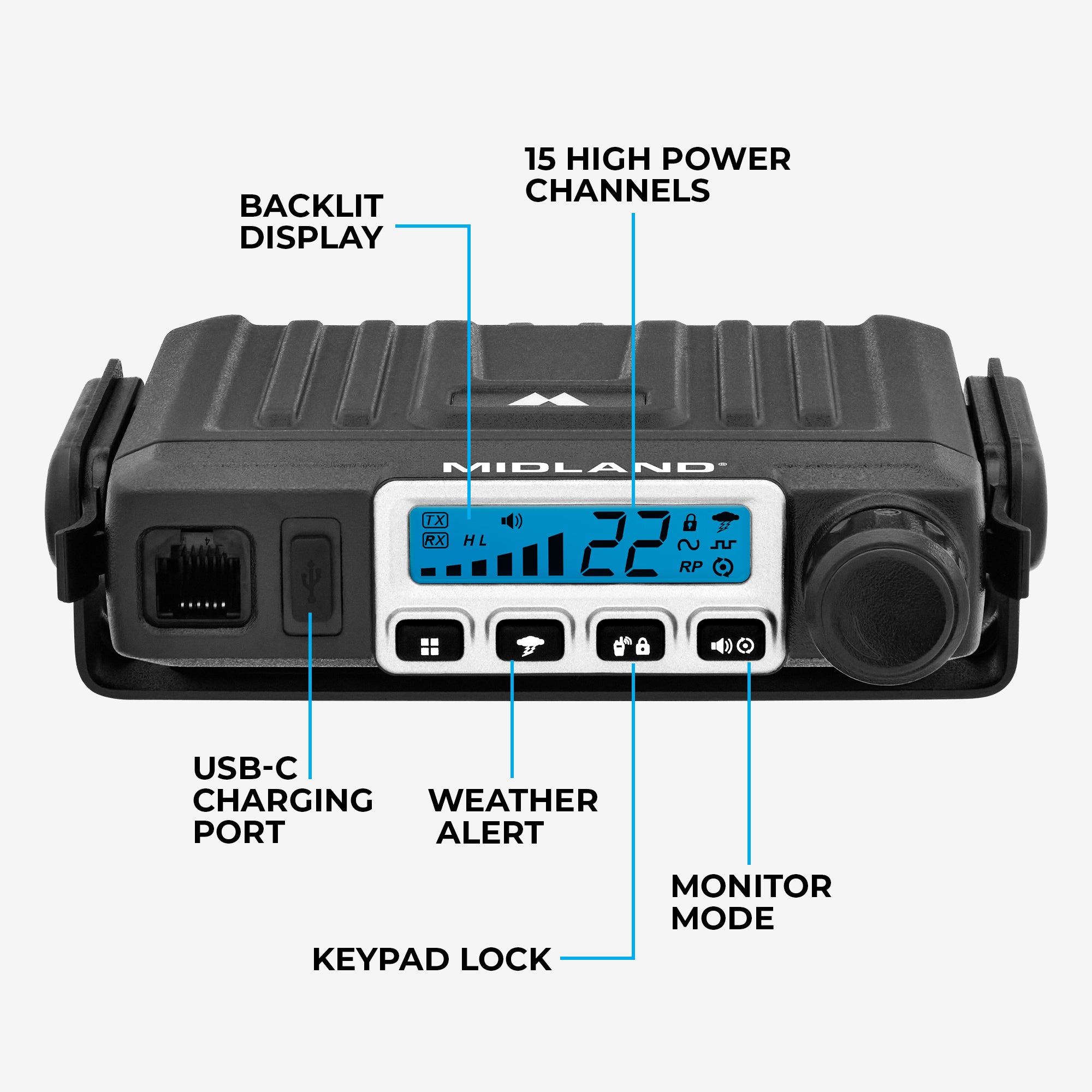 MicroMobile® GXT® GMRS 15 Watt Two-Way Radio Bundle (ORMXT115VP) - Long Range Walkie Talkies for Outdoor Adventures, Hiking, Camping & Emergency Communication