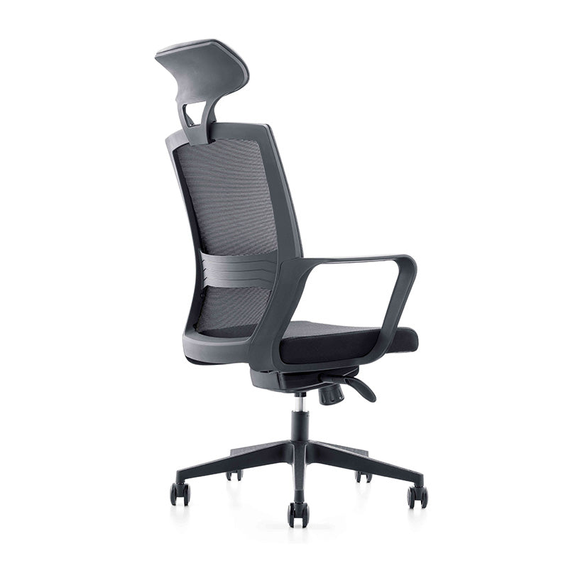 Premium Argo Executive Office Chair with Adjustable Headrest - Ergonomic High Back Desk Chair for Home & Office - Black