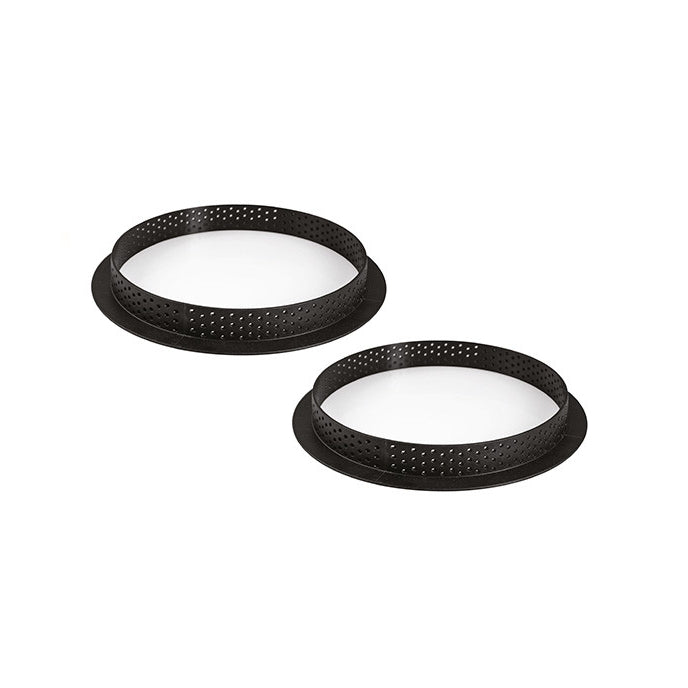 SILIKOMART Perforated Non-Stick Tart Rings - Premium Baking Molds for Perfect Pastry Crusts | Ideal for Home Bakers & Professional Chefs | Pre-Order Only