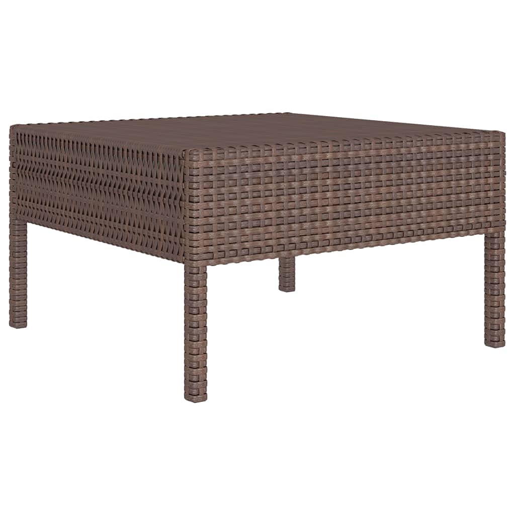 2-Piece Patio Lounge Set with Cushions - Durable Poly Rattan Furniture in Rich Brown (11.5g) - Perfect for Outdoor Relaxation, Poolside Lounging & Backyard Decor