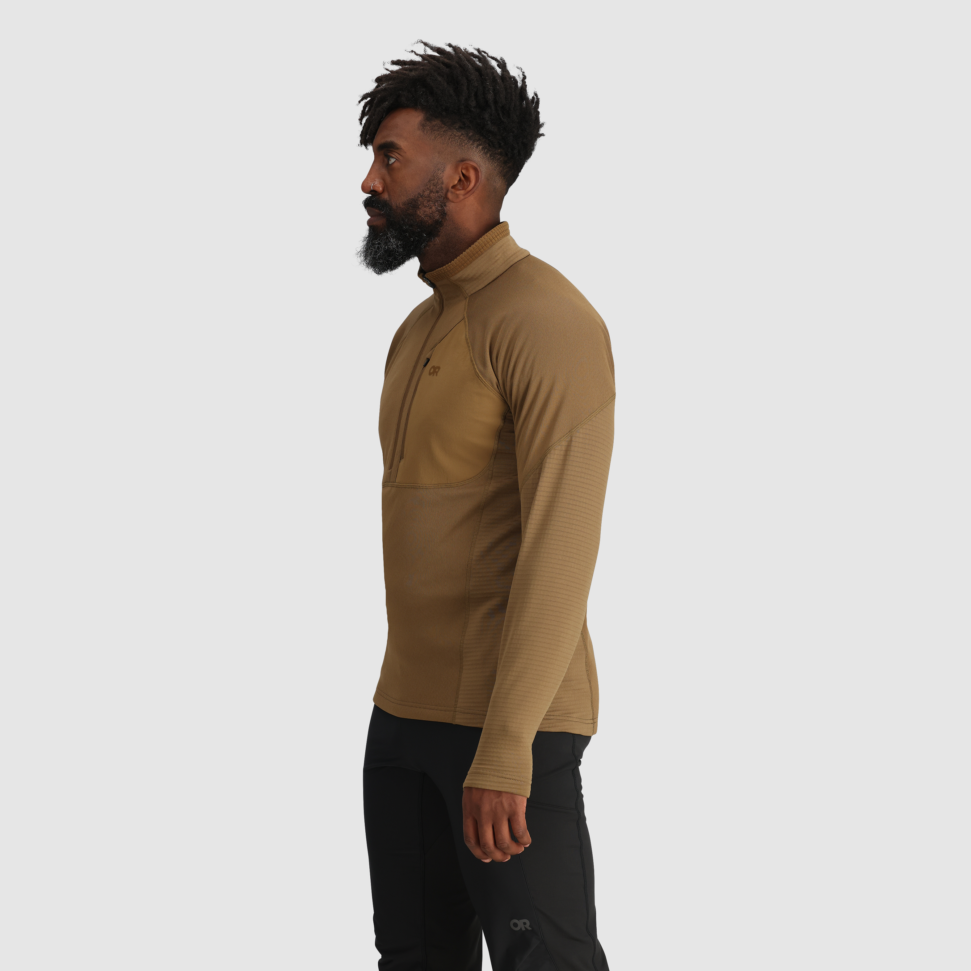 Men's Deviator Fleece Half Zip Pullover - Lightweight Thermal Quarter Zip Jacket for Hiking, Running & Outdoor Activities