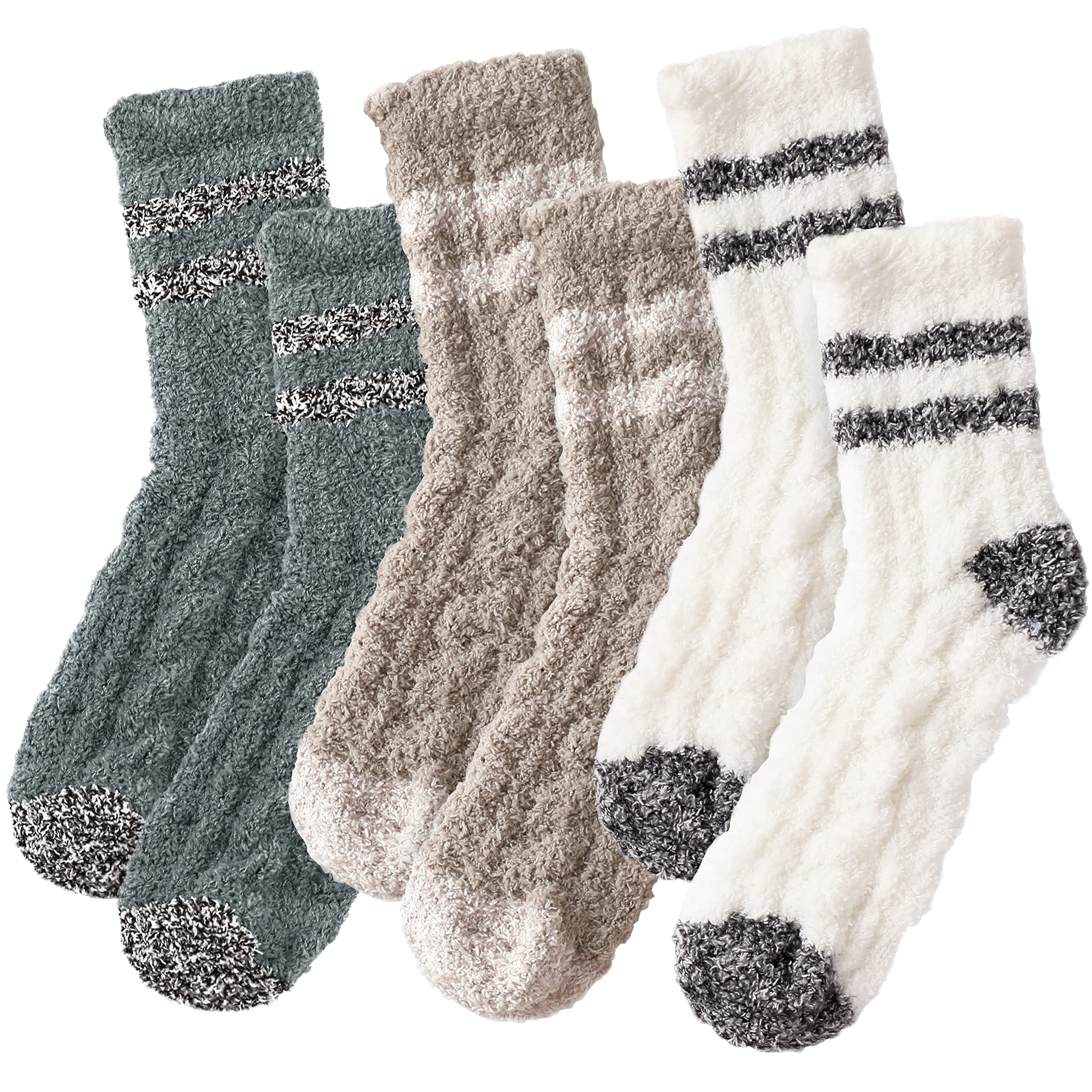 Ultra Soft Women's Fuzzy Socks - Cozy Winter Warm Slipper Socks for Sleeping & Lounge, Gradient Design - Perfect for Home Relaxation, Cold Weather Comfort & Gift Giving