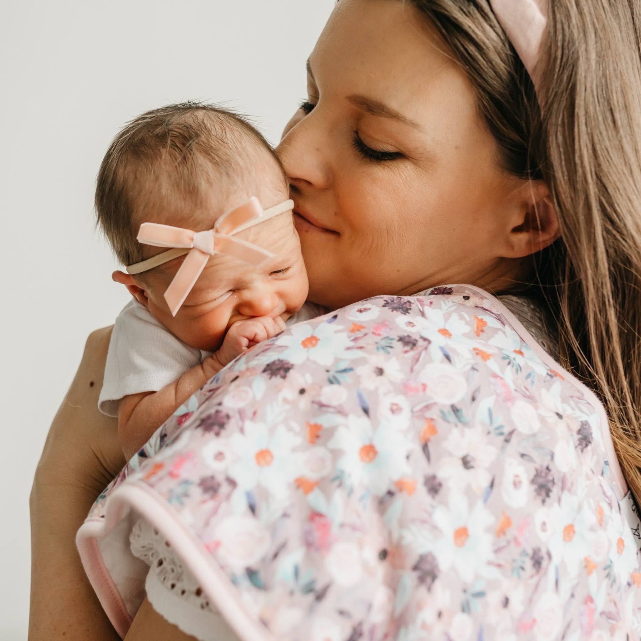 Premium Baby Burp Cloths - Ultra Soft & Absorbent 5-Pack for Newborns & Infants - Perfect for Feeding, Spit-Up & Messy Moments - Bloom Collection