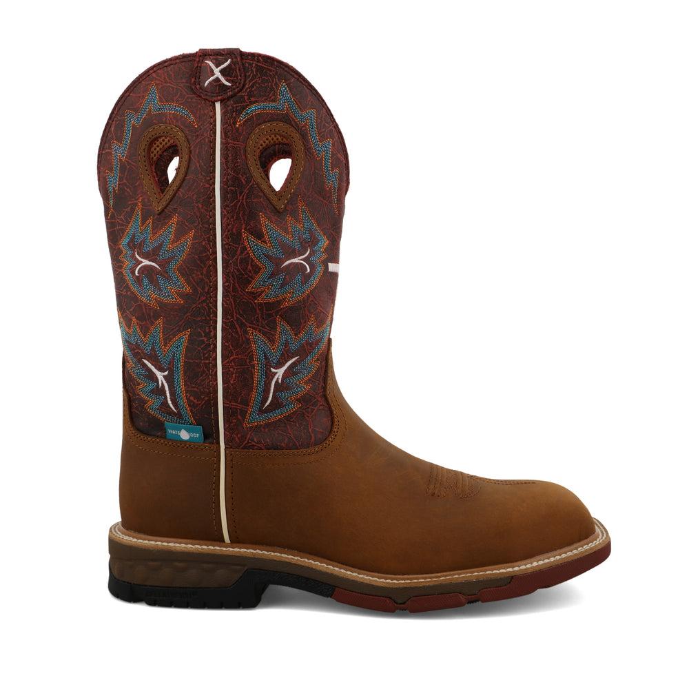 Men's 12 Western Work Boots - Durable Cowboy Boots for Ranch Work & Outdoor Activities | Perfect for Ranchers, Farmers & Country Style
