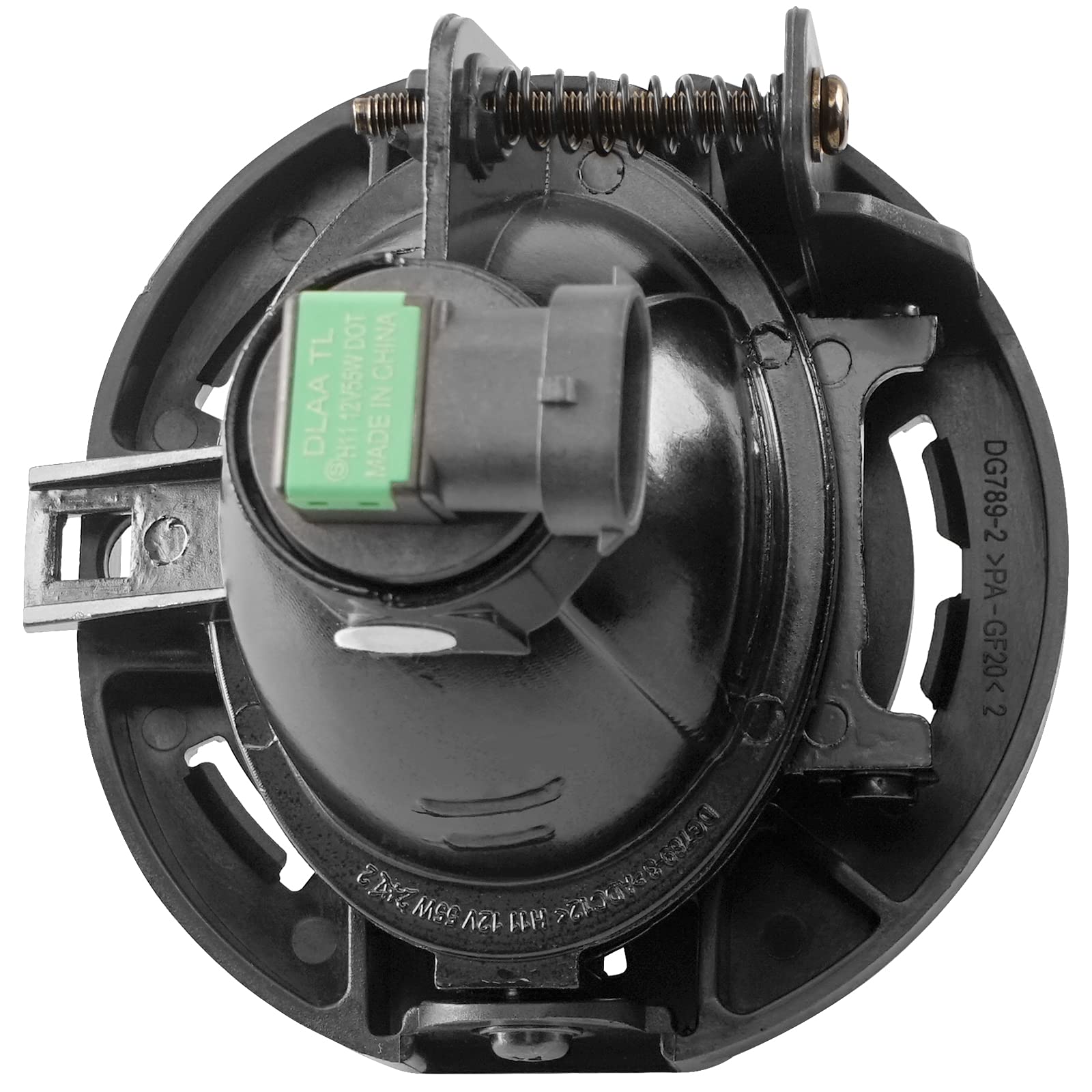 DLAA Fog Lights for Dodge Charger 2018-2021 - Front Fog Lamp Kit with Clear Lens, Wiring Cables & Switch (1 Pair) - Perfect for Night Driving, Off-Road Adventures & Enhanced Vehicle Styling