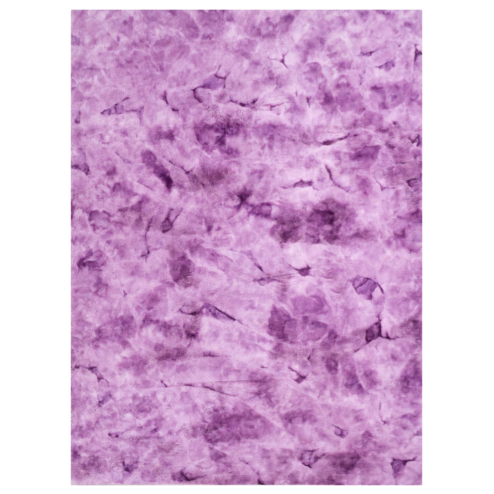 Luxury Faux Fur Shaggy Area Rug - Soft Plush Non-Slip Carpet for Living Room, Nursery & Kids Room - Modern Home Decor Floor Mat (7'x10', Purple) - Perfect for Cozy Bedrooms, Play Areas & Stylish Interior Design