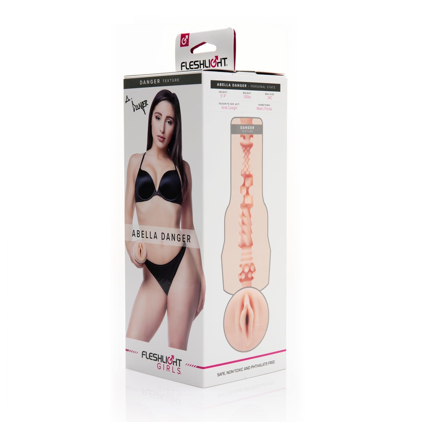 Fleshlight Girls Abella Danger Male Masturbator - Realistic Feel & Intense Pleasure for Solo Play & Couples Use