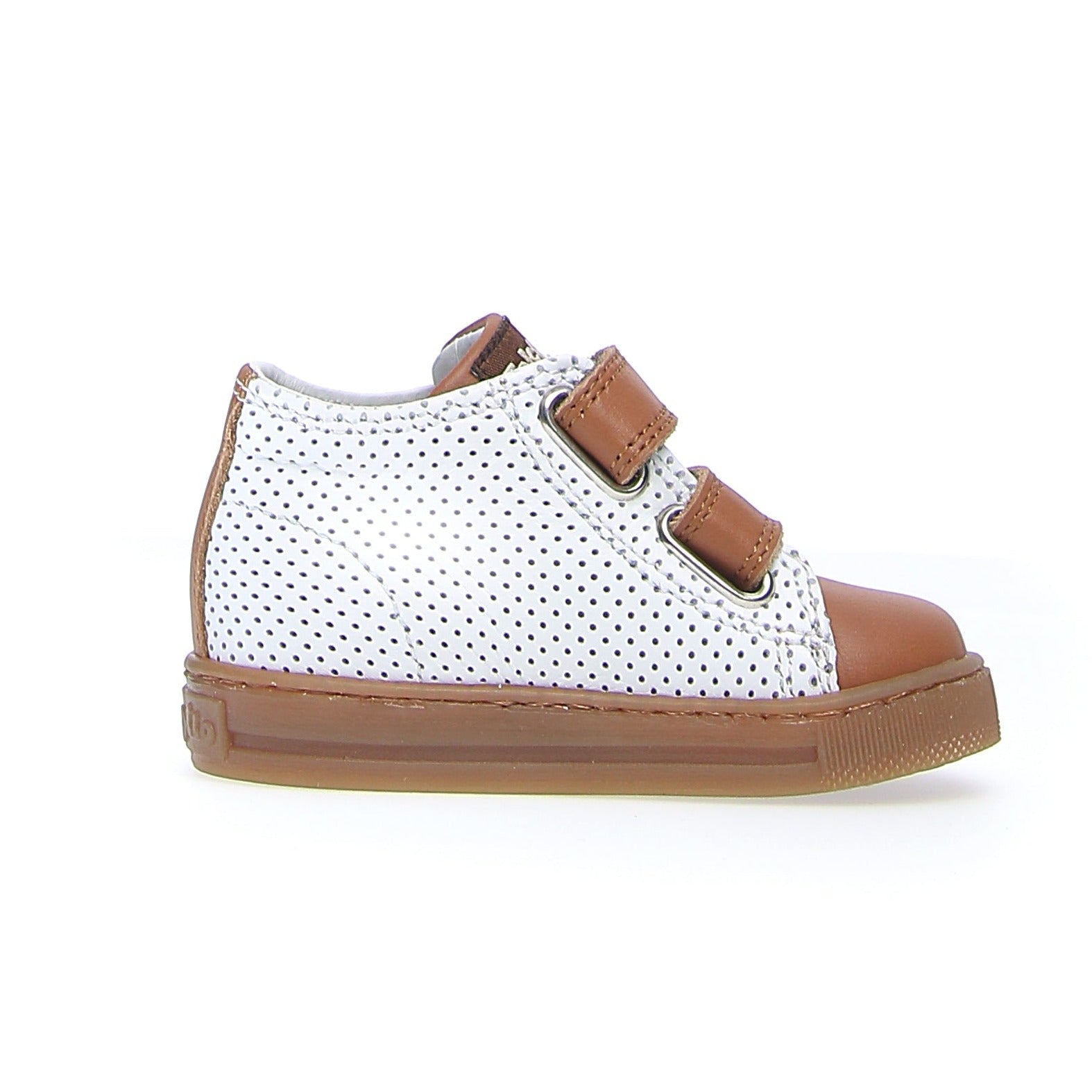 Falcotto Michael Fashion Sneakers for Boys and Girls - Cognac & White | Comfortable Kids Shoes for School, Play & Everyday Wear