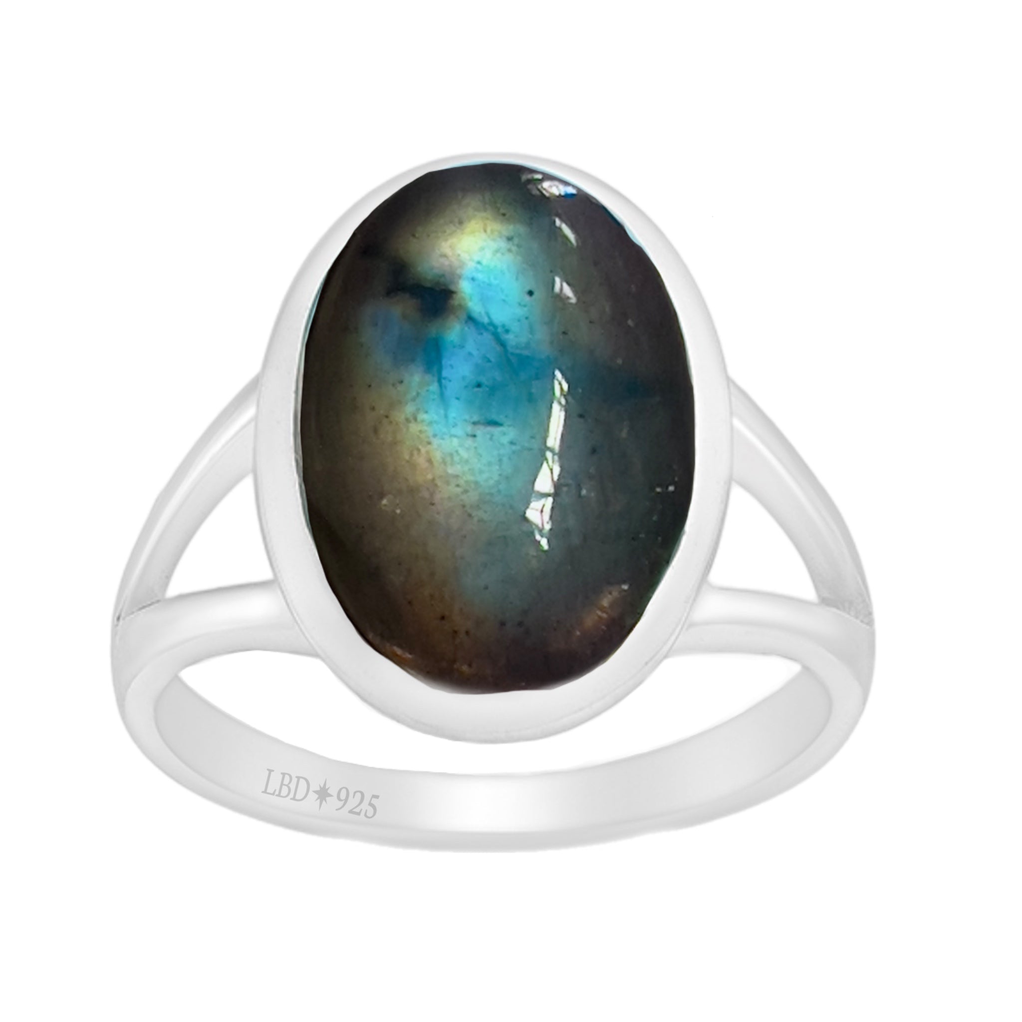 Handmade Majestic Oval Labradorite Ring for Women - Elegant Gemstone Jewelry for Everyday Wear & Special Occasions