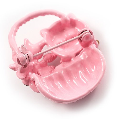 Pink Kitten In The Basket Crystal Brooch - Elegant Cat Jewelry Pin for Women, Gift for Cat Lovers - Perfect for Blazers, Scarves & Handbag Decoration