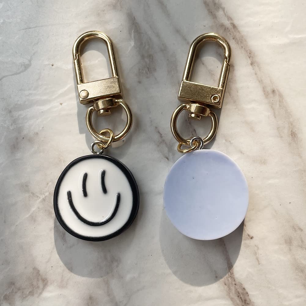 Happy Expression Keychain Set for Women - 3pcs Cute Pendant Charms for Keys, Bags & Backpacks