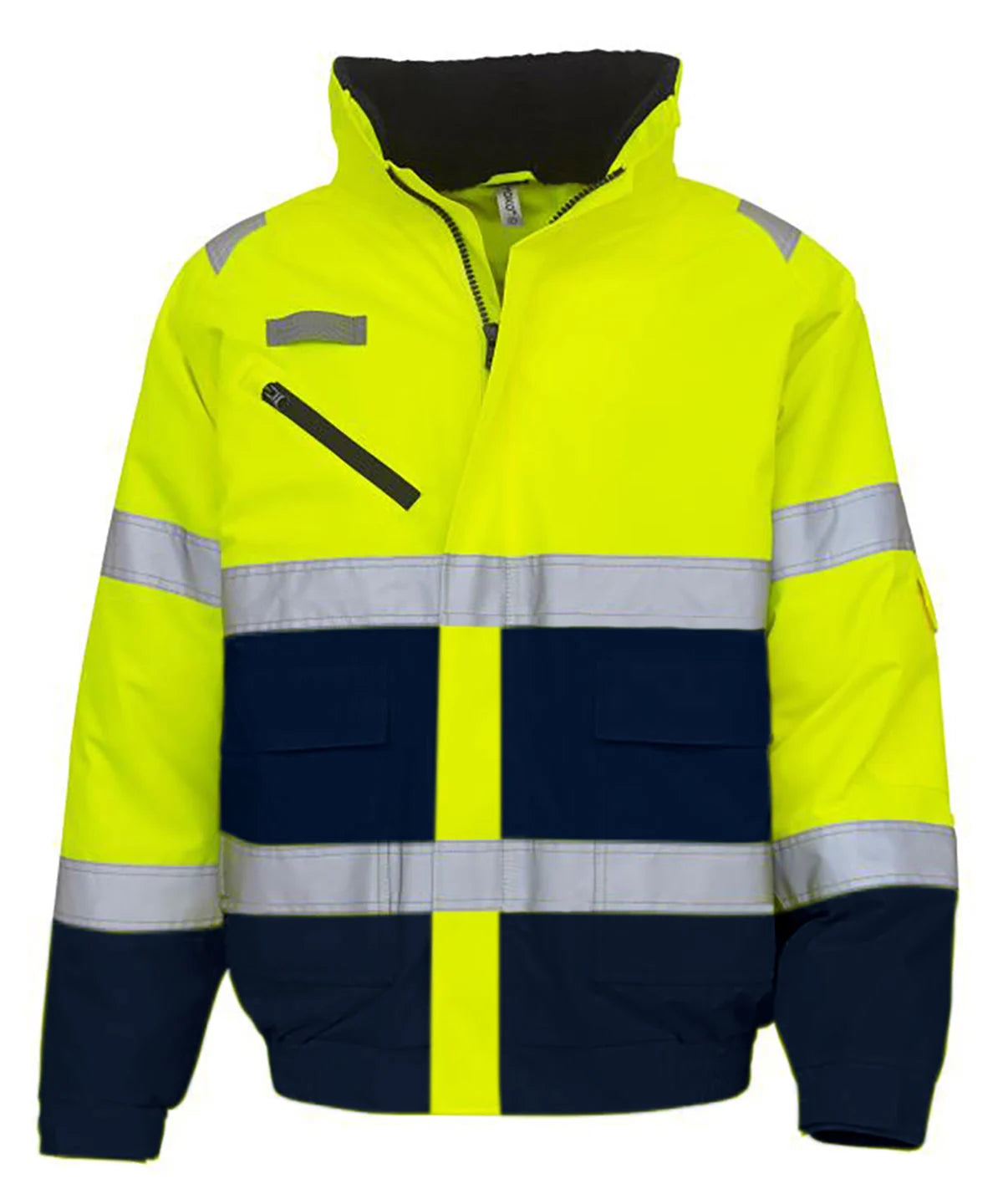 Yoko Fontaine High Visibility Safety Jacket - Reflective Workwear for Construction, Cycling & Outdoor Activities