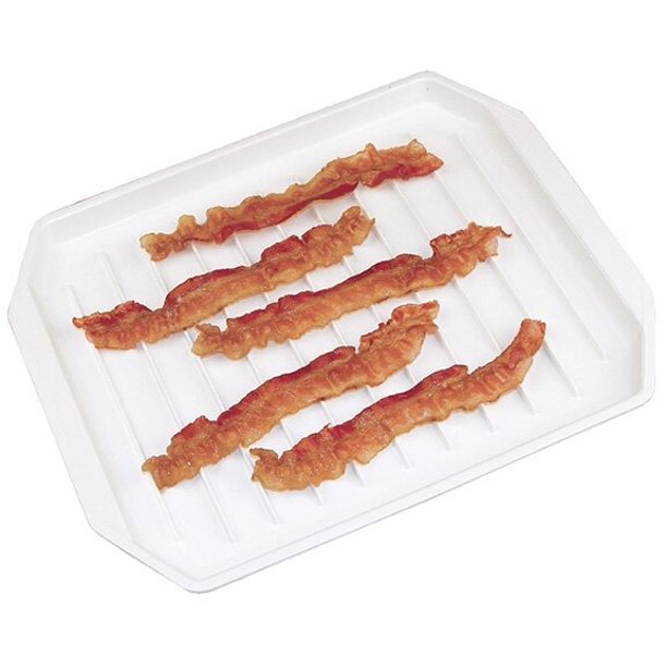 FOX RUN Microwaveable Bacon Rack - Dishwasher Safe Bacon Cooker for Crispy Bacon - Perfect for Breakfast, Sandwiches & Salads