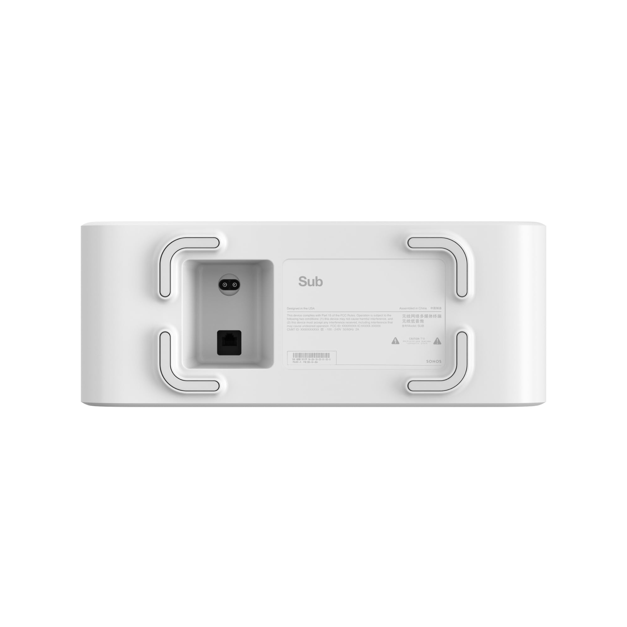Sonos Sub (Gen 3) Wireless Subwoofer - Powerful Deep Bass Sound System for Home Theater, Music & Movies - White - Perfect for Living Rooms, Home Theaters & Entertainment Spaces