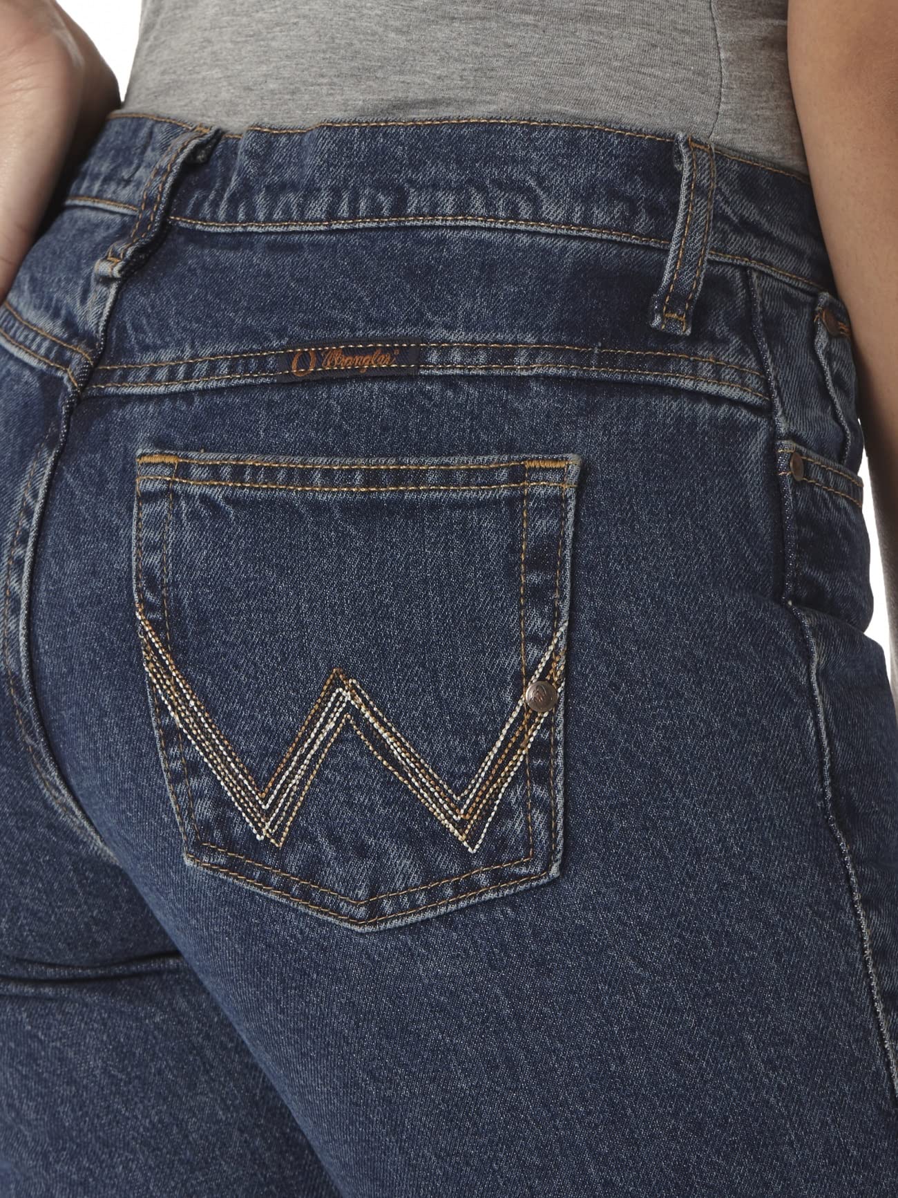 Wrangler Women's Mid Rise Cash Vented Hem Ultimate Riding Jeans - Comfortable & Stylish for Horseback Riding, Outdoor Adventures & Casual Wear