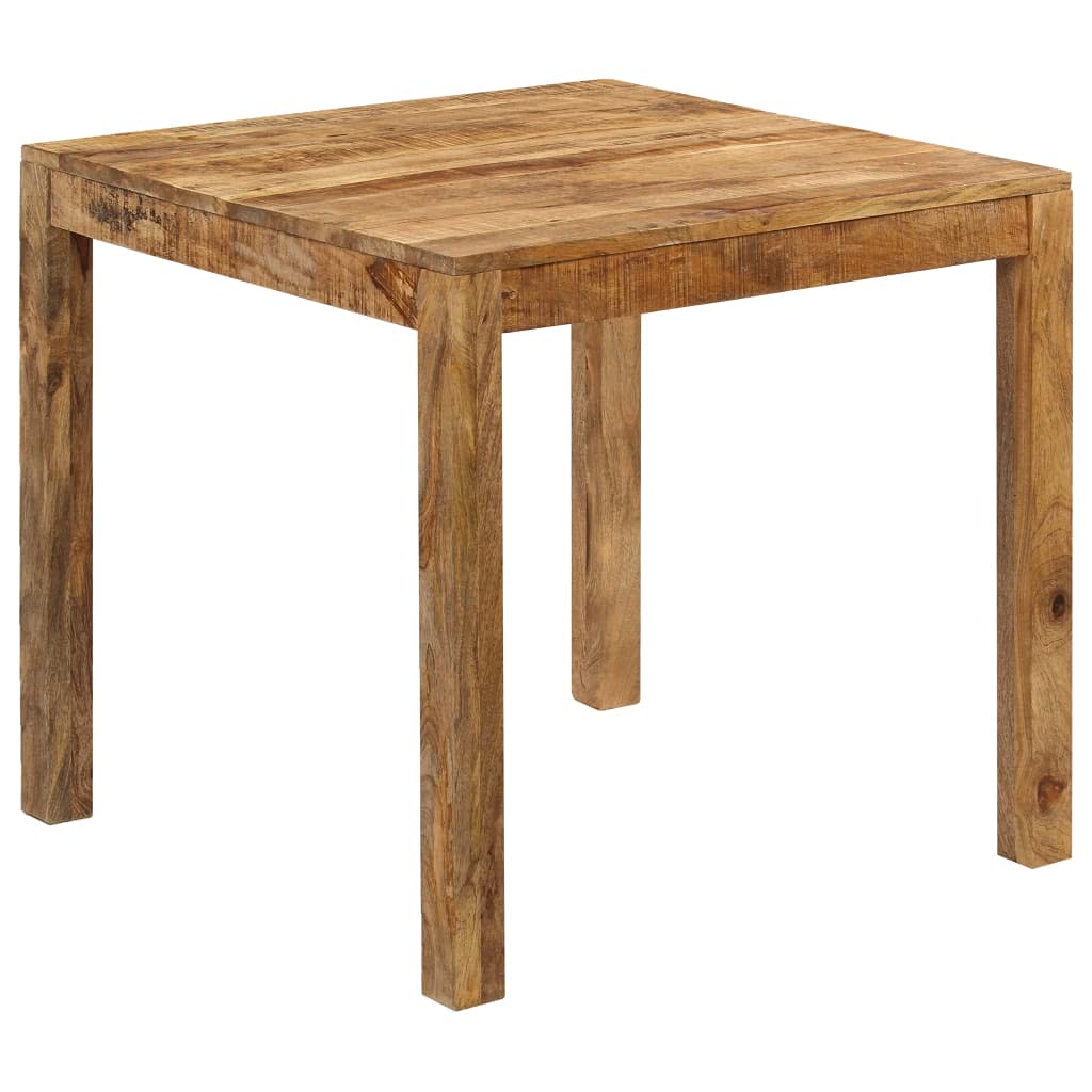 Solid Wood Dining Table - 32.3 x 31.5 x 29.9 Inch Rustic Brown Country Style Coffee Table for Small Living Room, Kitchen & Dining Room - Perfect for Farmhouse Decor, Breakfast Nook & Cozy Gatherings