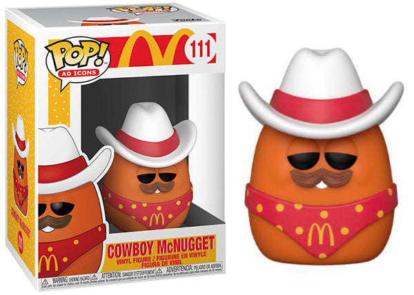 McDonald's Cowboy McNugget Ad Icons Collectible Toy - Perfect for Fast Food Memorabilia Collections & Nostalgic Display