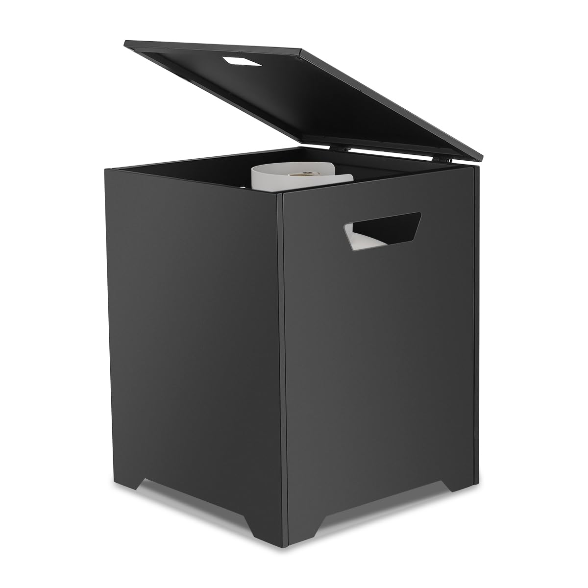 ThermoMate 20 LB Propane Tank Cover Table - Weatherproof Storage Box & Hideaway Side Table for Outdoor Fire Pit, Gas Griddle & BBQ - Durable Black Design for Patio, Deck & Backyard