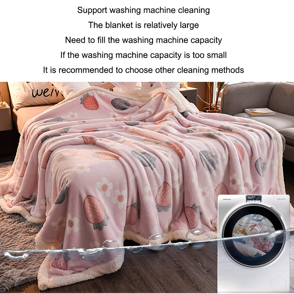 Thickened Anti-Static Winter Blanket - Snow Fleece Double Layer Velvet Quilt (180x200cm) | Machine Washable | Warm Nap Blanket & Mattress Topper for Bedroom, Sofa & Office Use