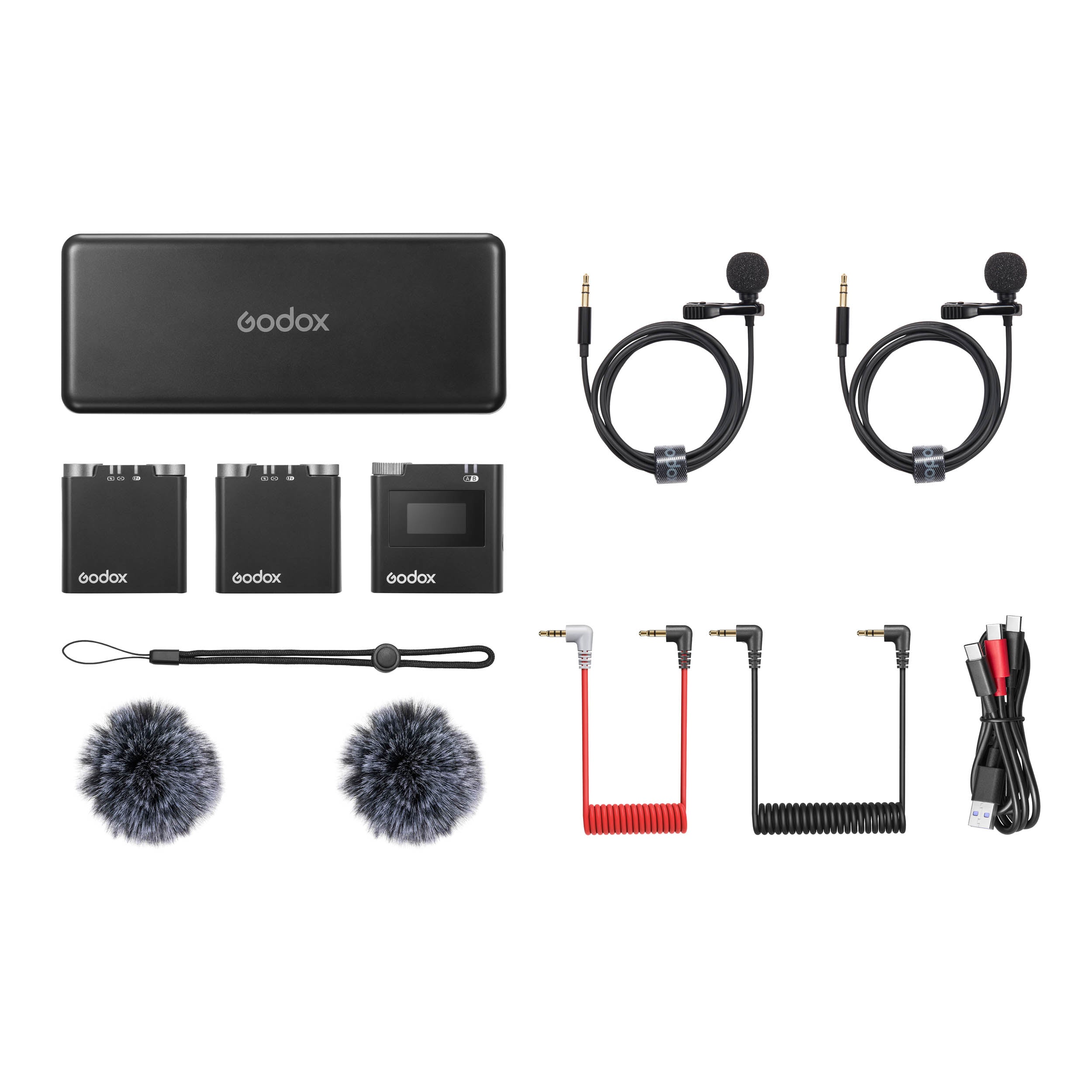 Virso M2 Kit 2.4GHz Wireless Microphone System for YouTube, Podcasting, Live Streaming & Recording - Professional Wireless Lavalier Mic with Noise Cancellation