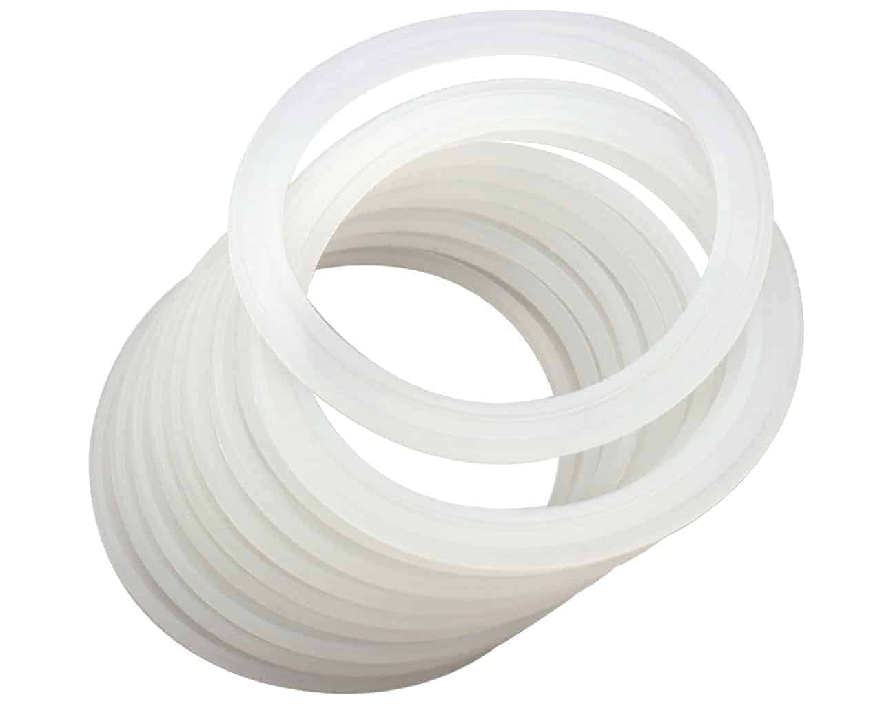 Leak-Proof Silicone Sealing Rings for Ball Plastic Caps - Durable Replacement Gasket for Mason Jars, Water Bottles & Food Storage Containers (Set of 10) - Perfect for Home Canning, Meal Prep & Kitchen Organization
